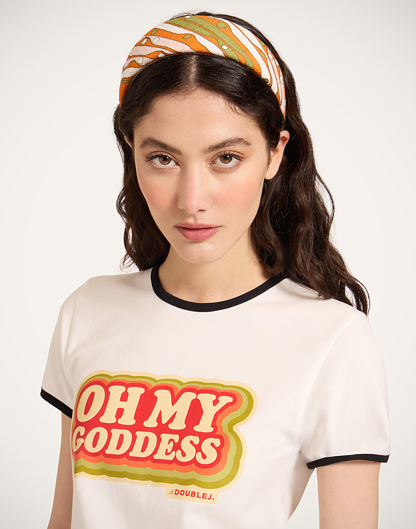 La DoubleJ Flat Headband Smarties Orange HEB0023COT005SMA02OR02