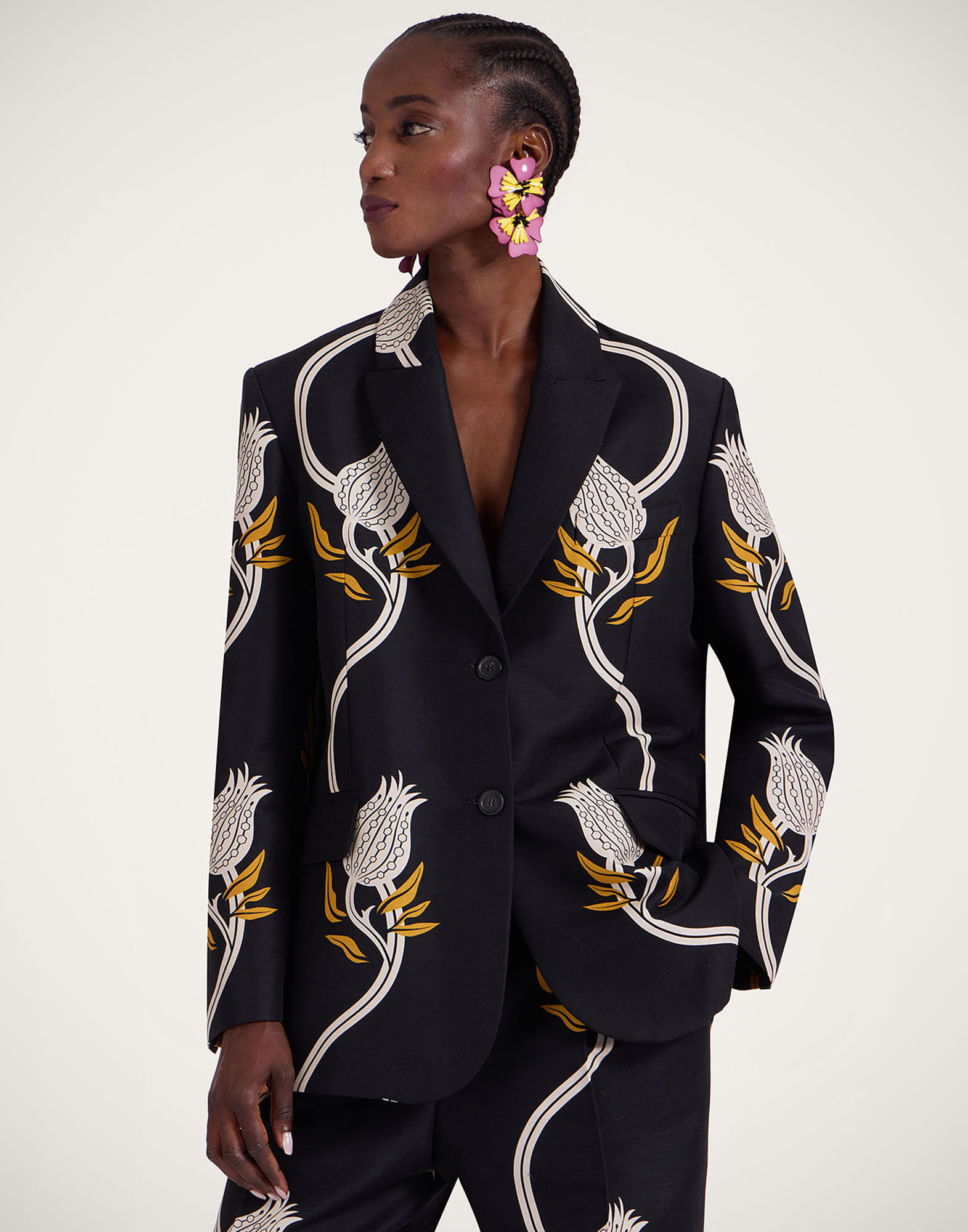 La DoubleJ Jones Jacket Melograno Black & White JAC0106CAD001MEL01BL03