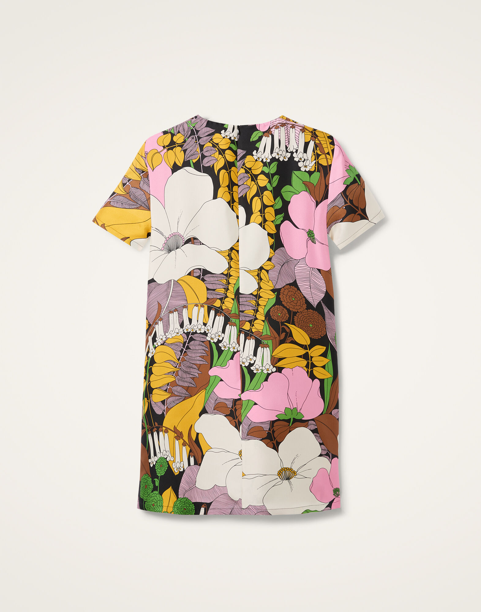 La DoubleJ Mini Swing Dress Big Flower DRE0159SIL001BFL0001