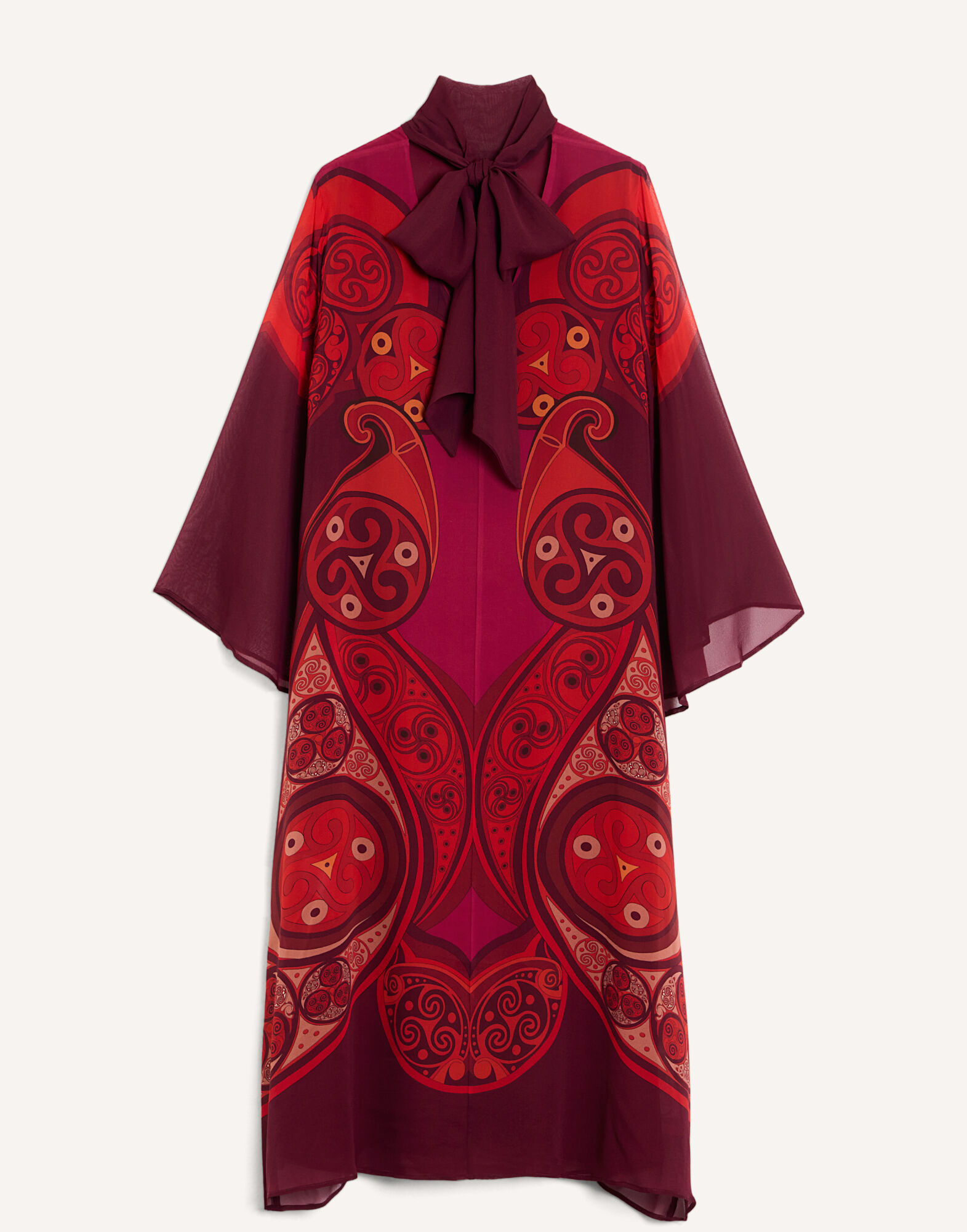 La DoubleJ Midi Magnifico Dress Alchemy Plac&eacute;e Dark Red DRE0788SIL028ALC03RE40