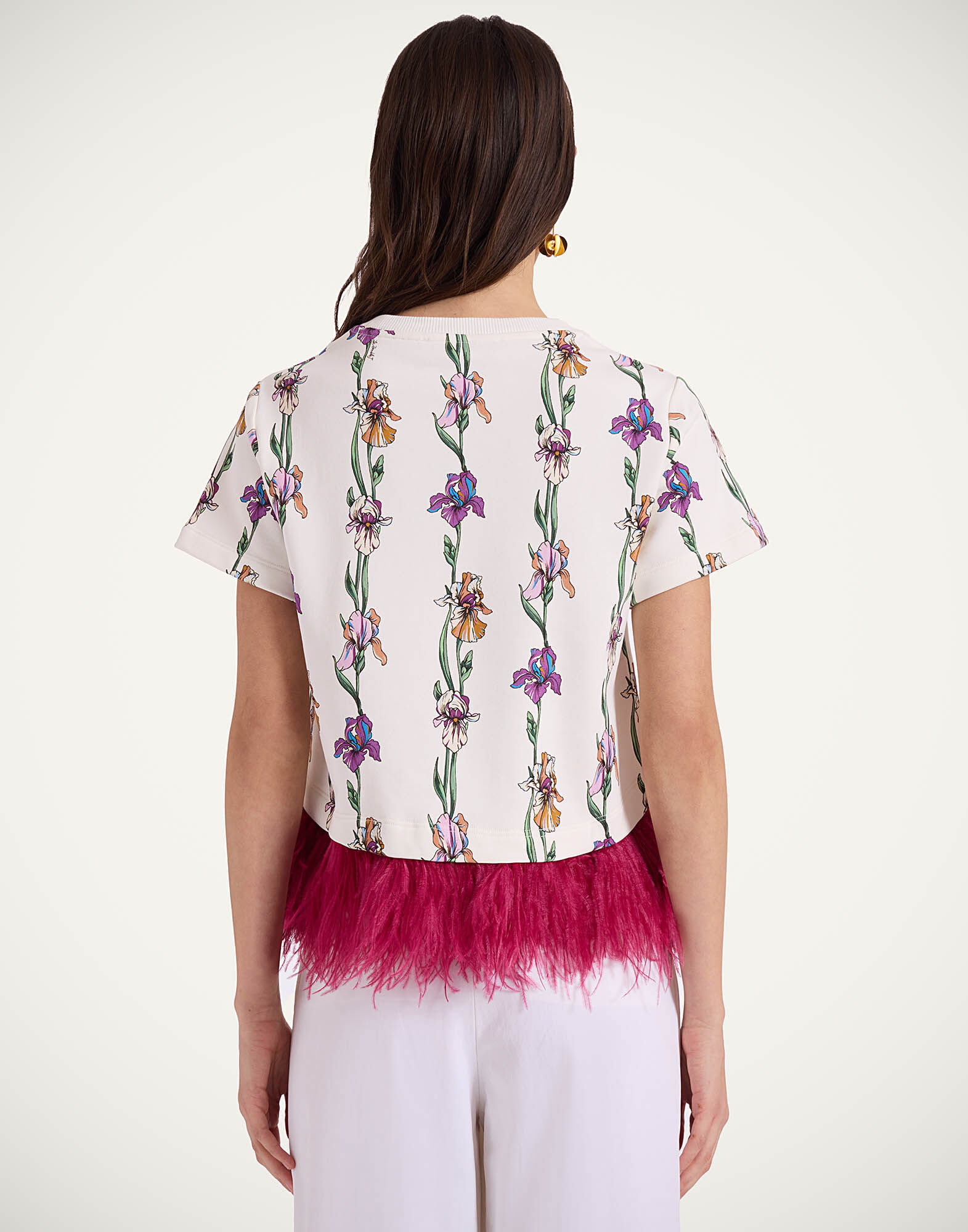 La DoubleJ La Scala Tee Mini Iris Ivory TSH0026JER039IRS02WH04