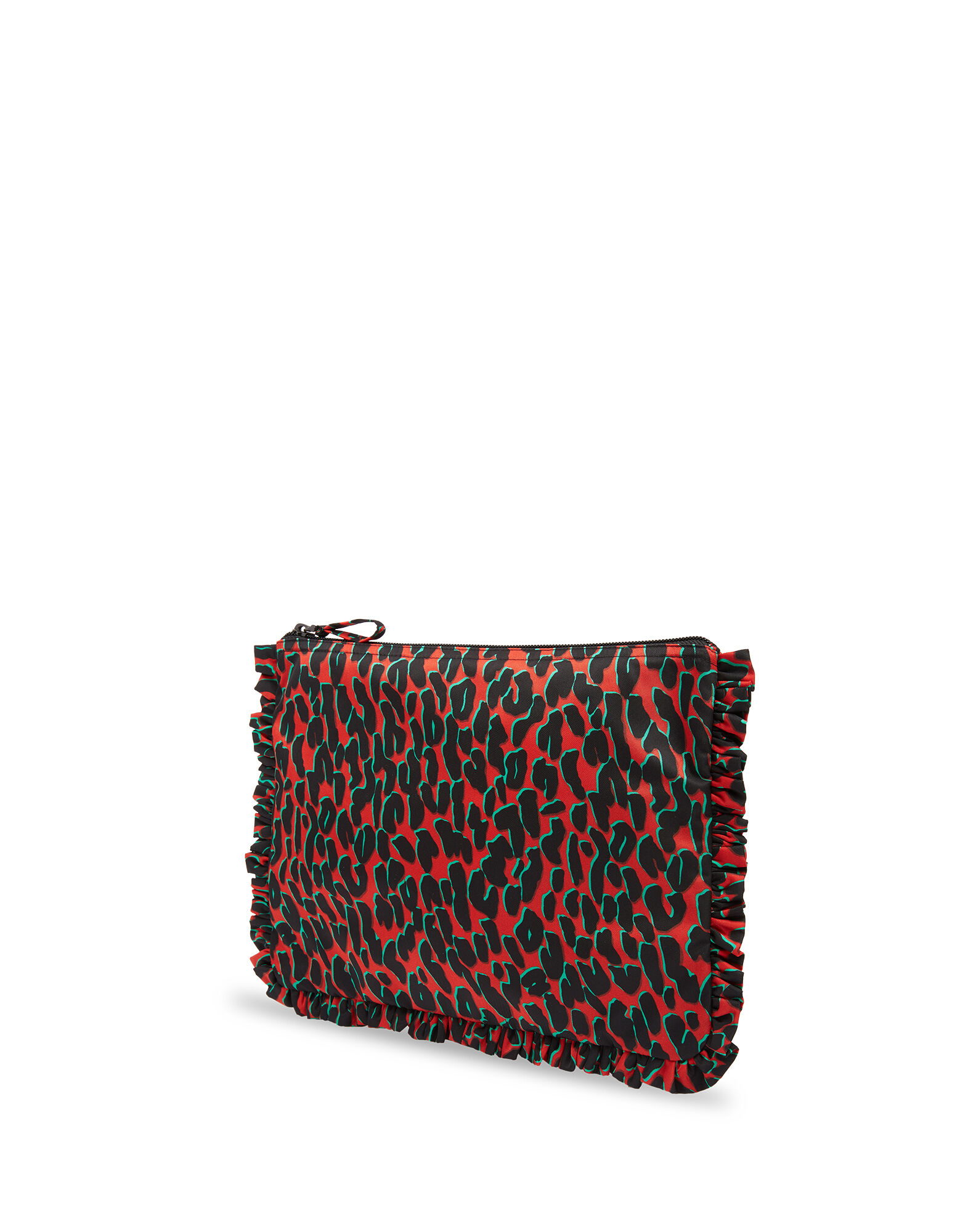 LaDoubleJ Hand Pochette Leopard Rosso BAG0002NYL001LEO0002