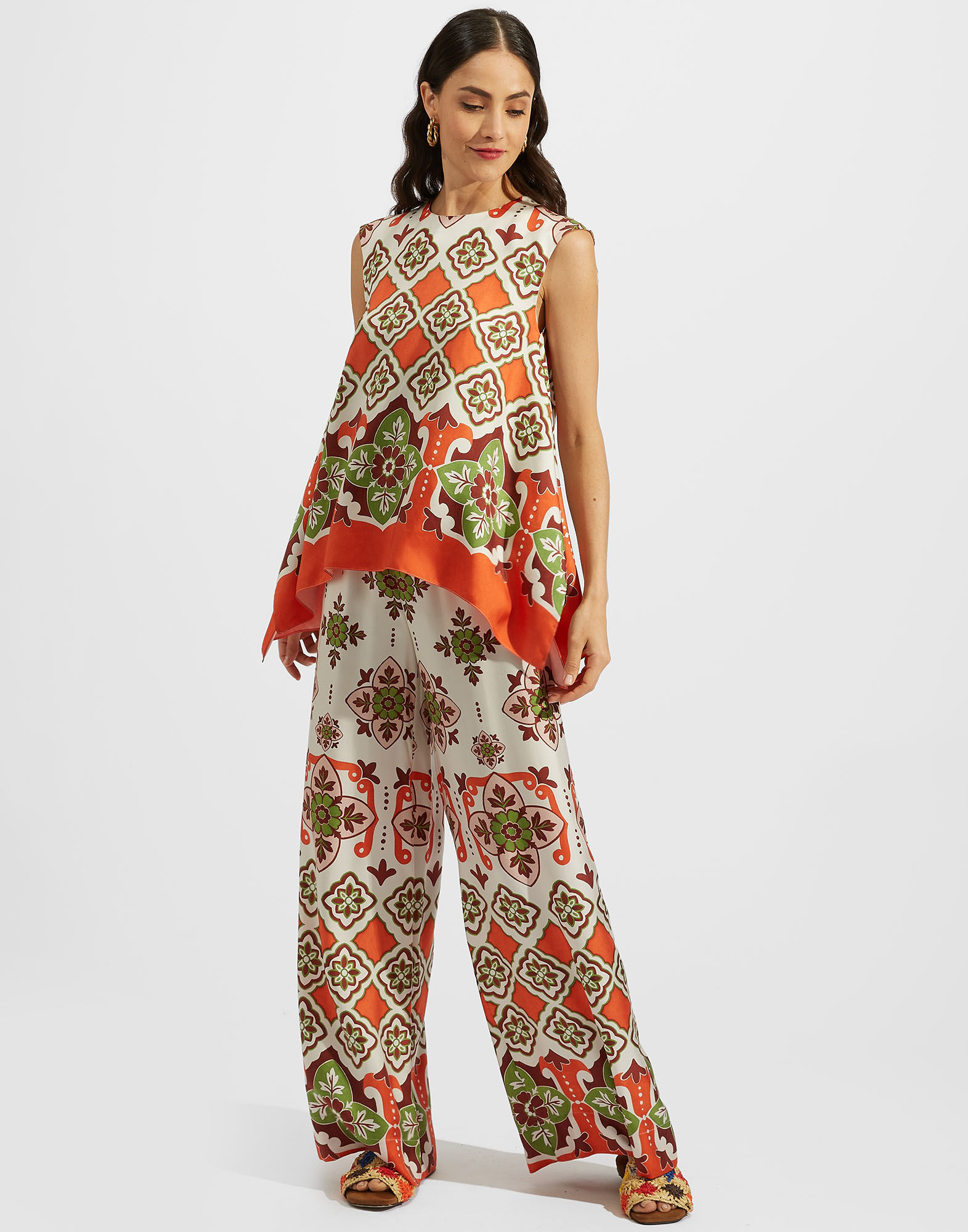 La DoubleJ San Carlo Top Partenope Plac&eacute;e TOP0092SIL001PRT01OR02