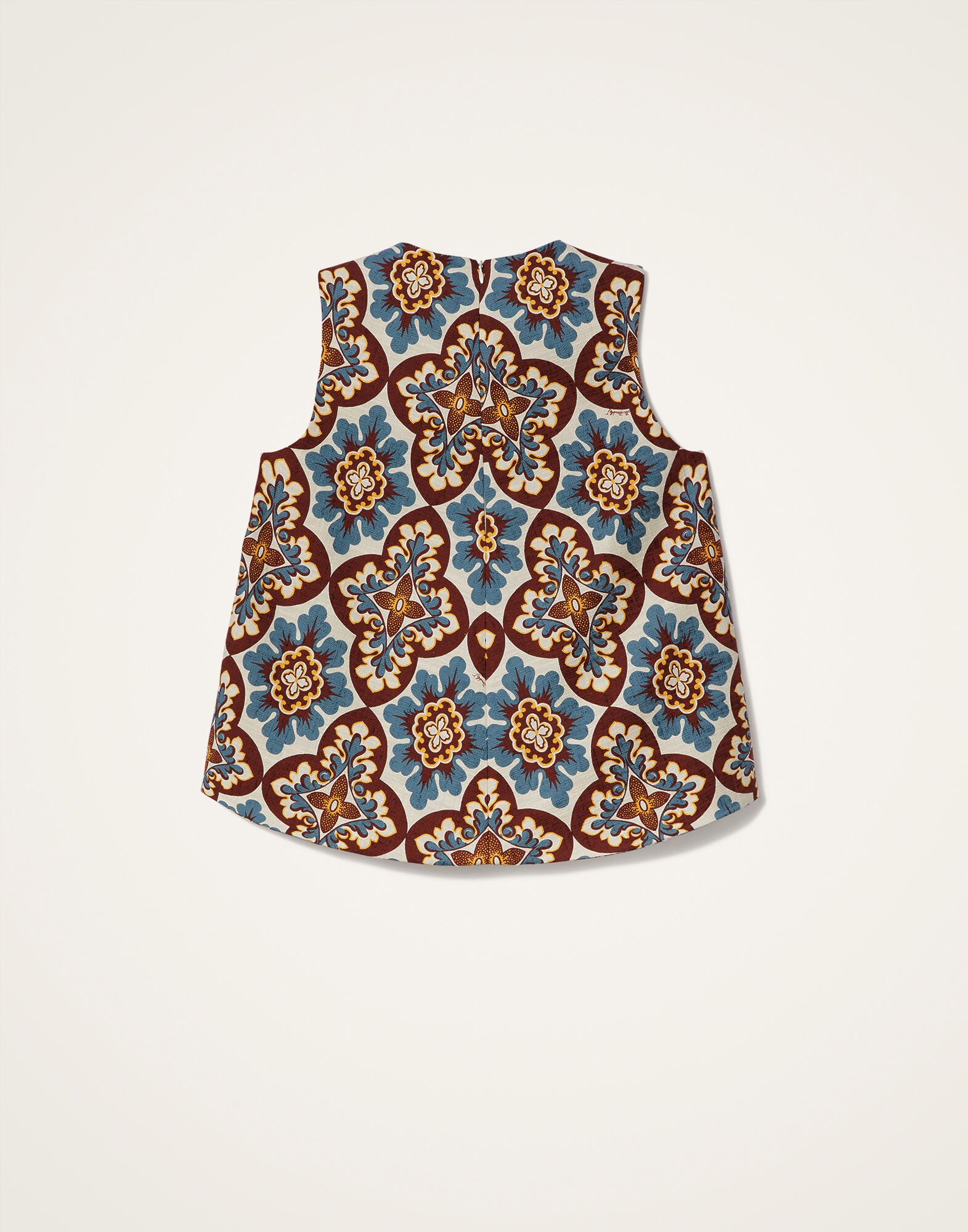 La DoubleJ La Scala Top Palazzo Chocolate TOP0016COT005PAL10BR07