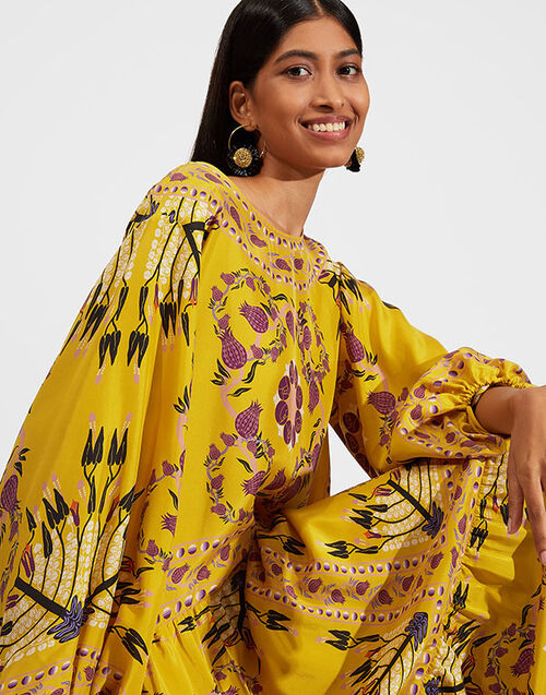 La DoubleJ Vesta Dress Melograno Giallo Placée DRE0302SIL009MEL0007