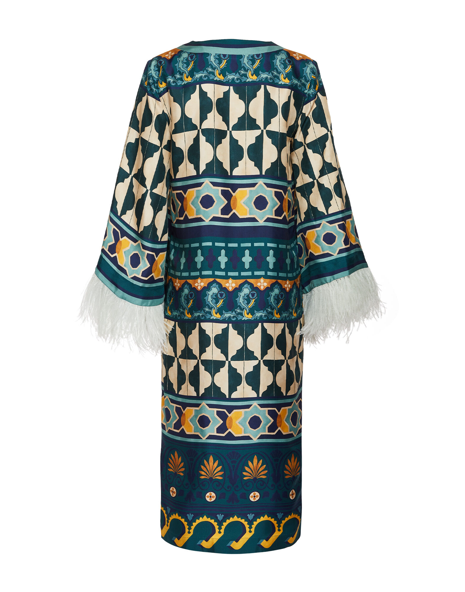 La DoubleJ The Kaftan Casareale Plac&egrave;e Emerald DRE0552SIL001REA01GR04