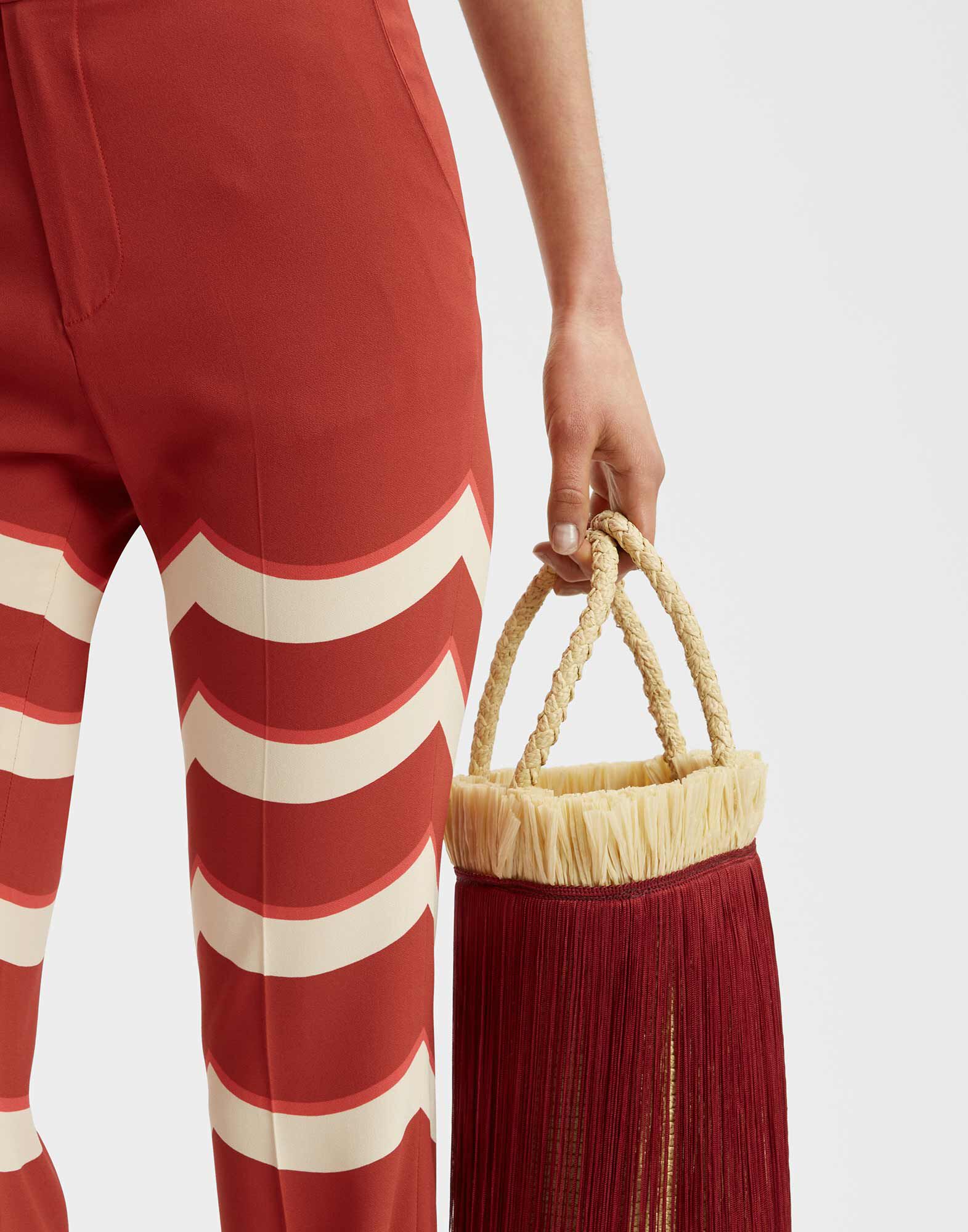 La DoubleJ Saturday Night Pants Fans Plac&eacute;e Red TRO0071VIS011FAN03RE01