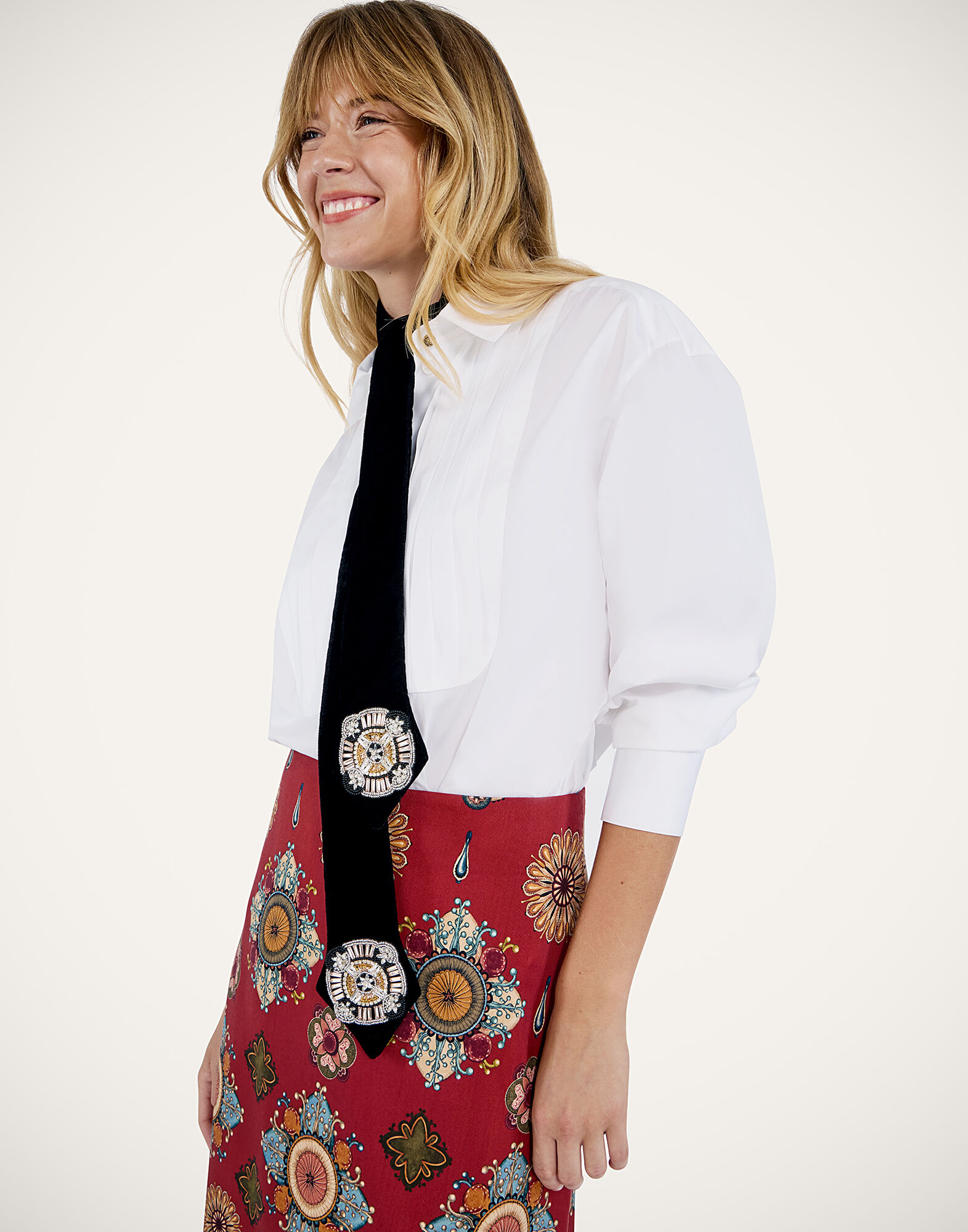 La DoubleJ Ella 2-Ways Stole Nucleus Black HEB0024VEL015NUC05BL01