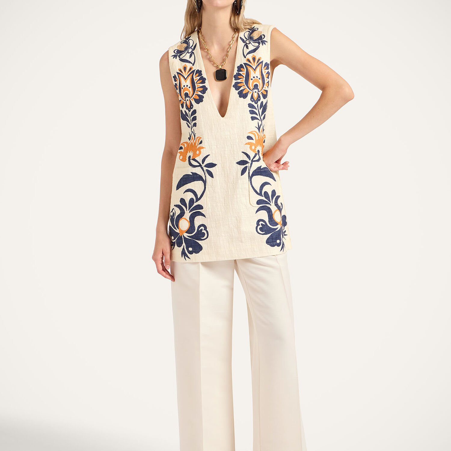 La Double J Cream Soda Tunic
