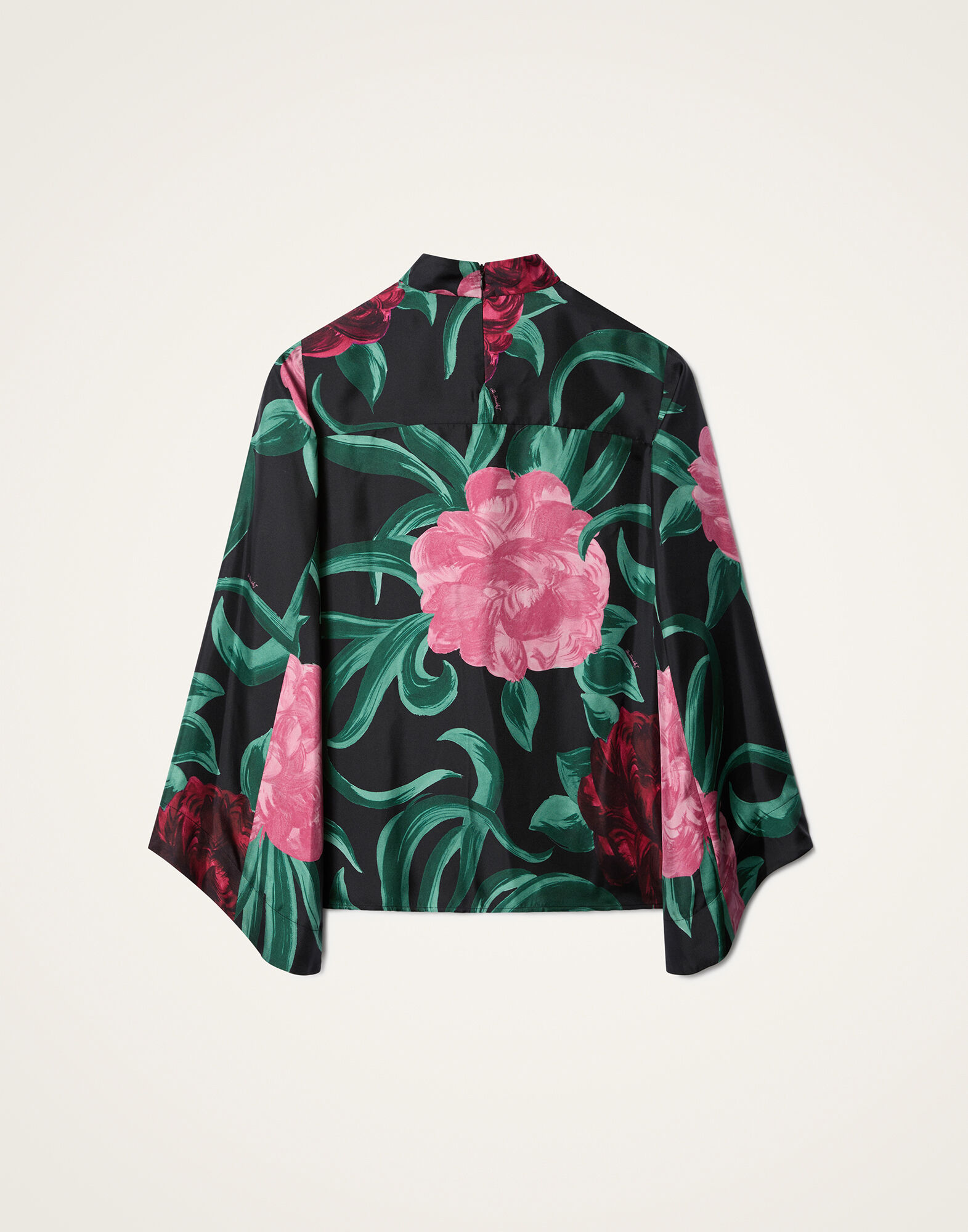 La DoubleJ Make An Exit Top Peony Black TOP0179SIL001PEO05BL01