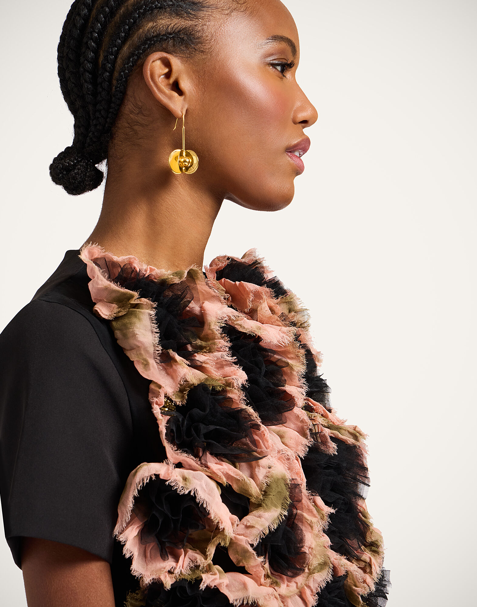 La DoubleJ Mini Swing Dress Multicolor Black DRE1013EMB145FLO04BR01