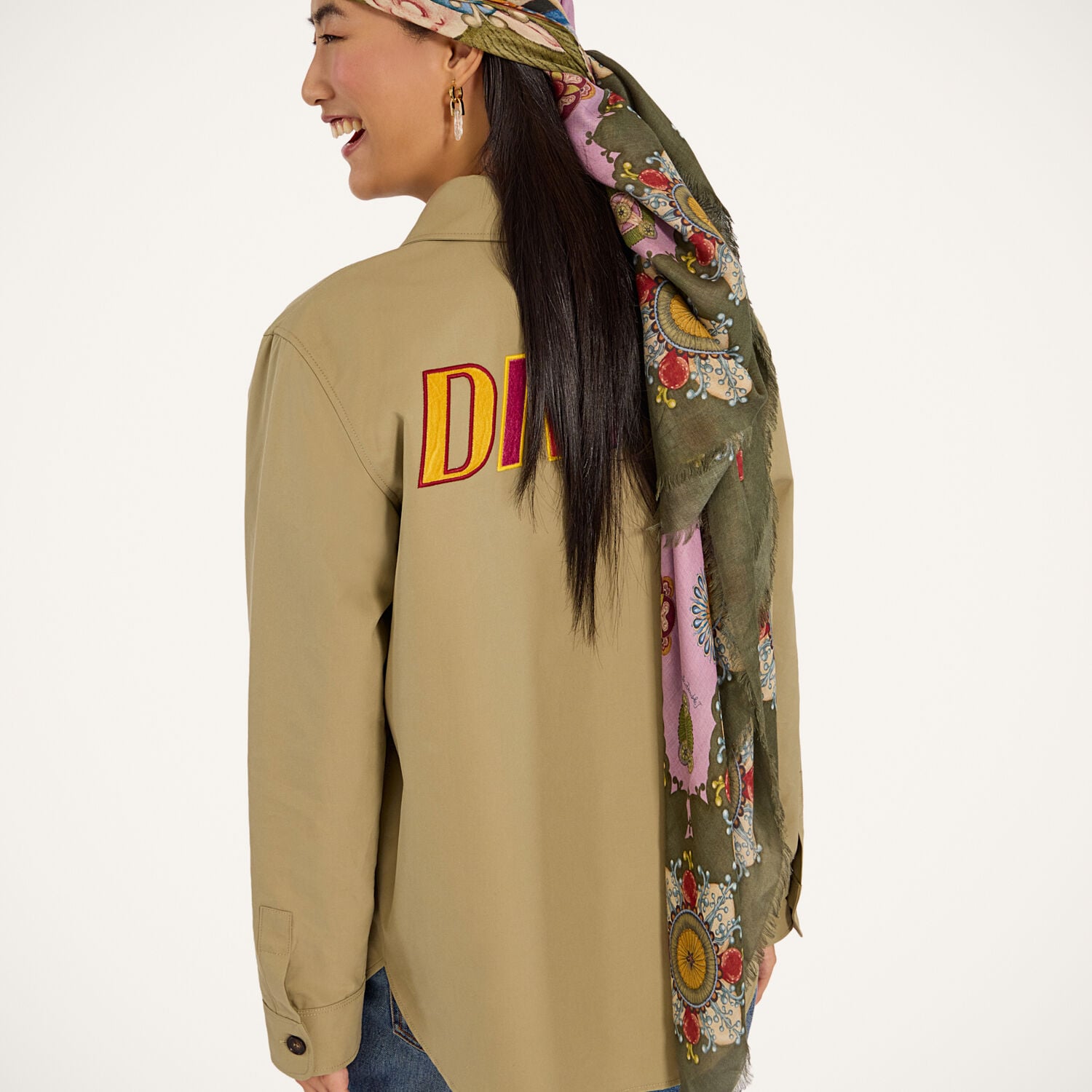 La Double J Square Scarf | Thumbnail 7 La Double J Square Scarf | Thumbnail 7