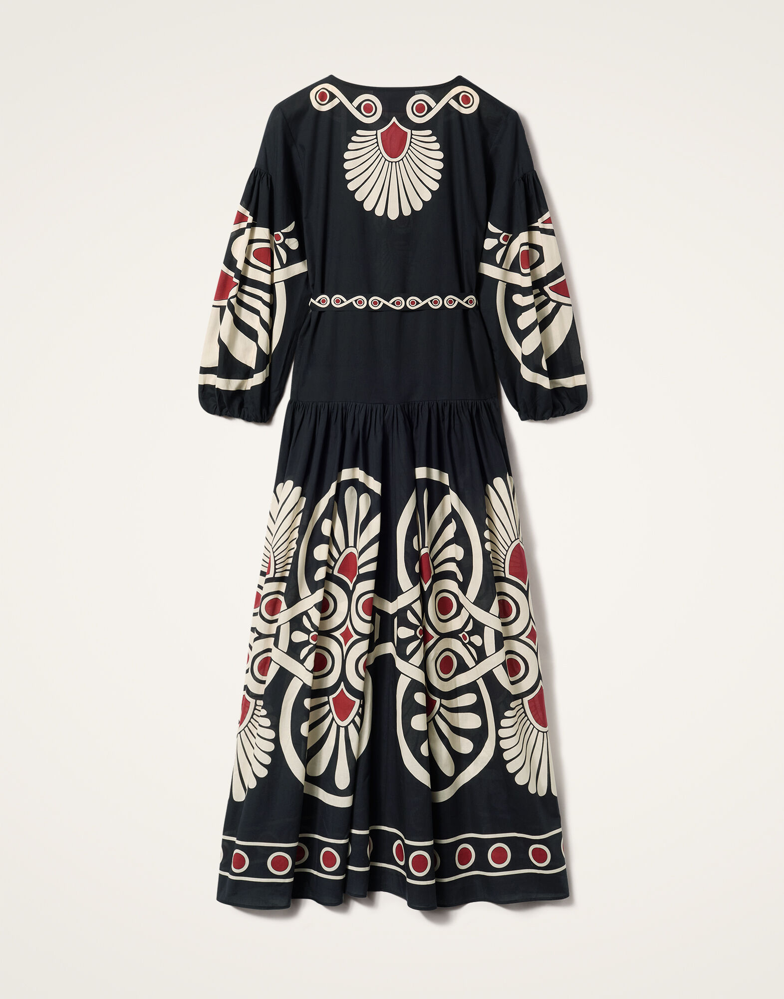 La DoubleJ Viviana Dress Medallion Plac&eacute;e Black DRE0716COT056MED01BL01