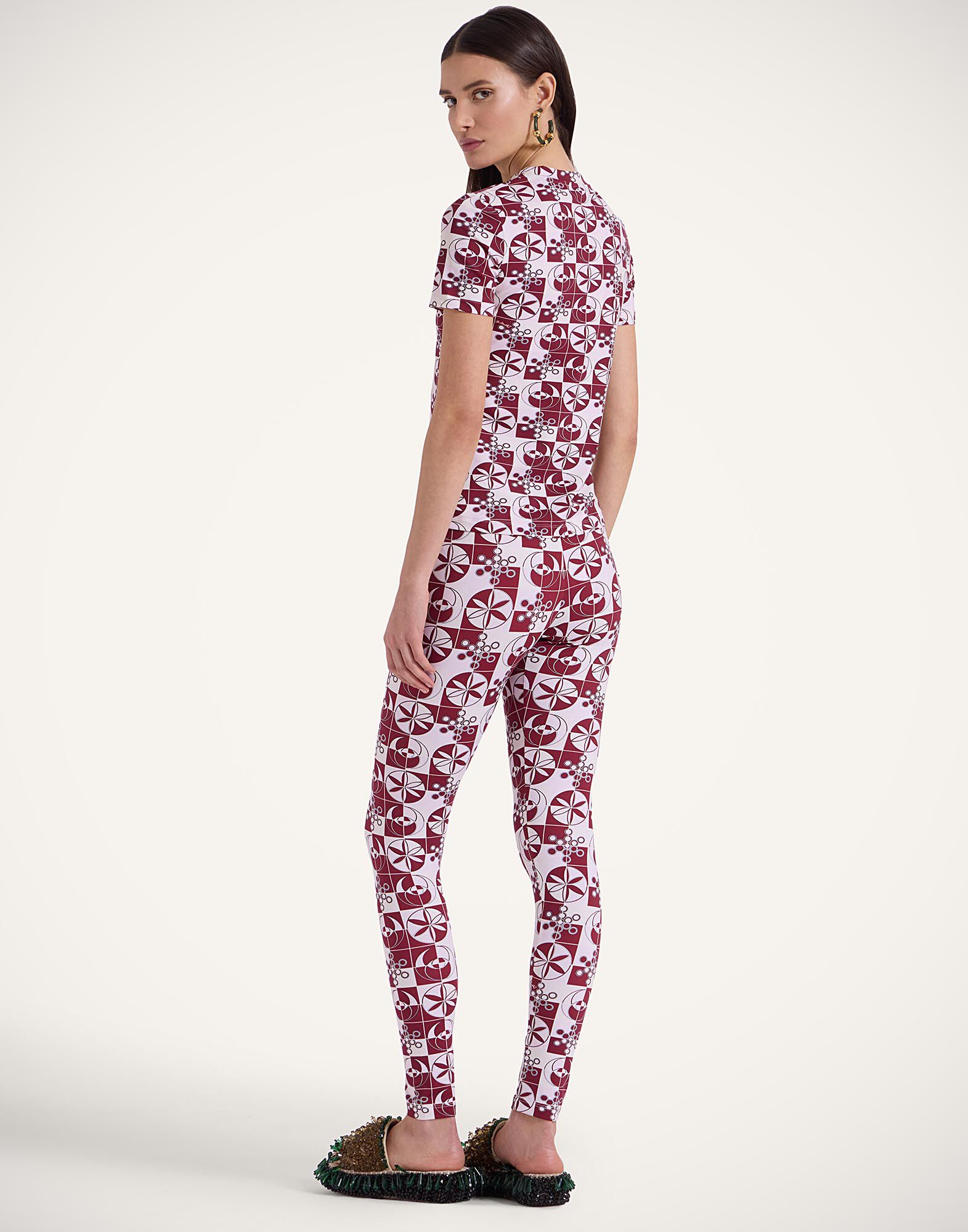 La DoubleJ Magica Leggings Eclipse Burgundy TRO0144JER049ECL01RE02