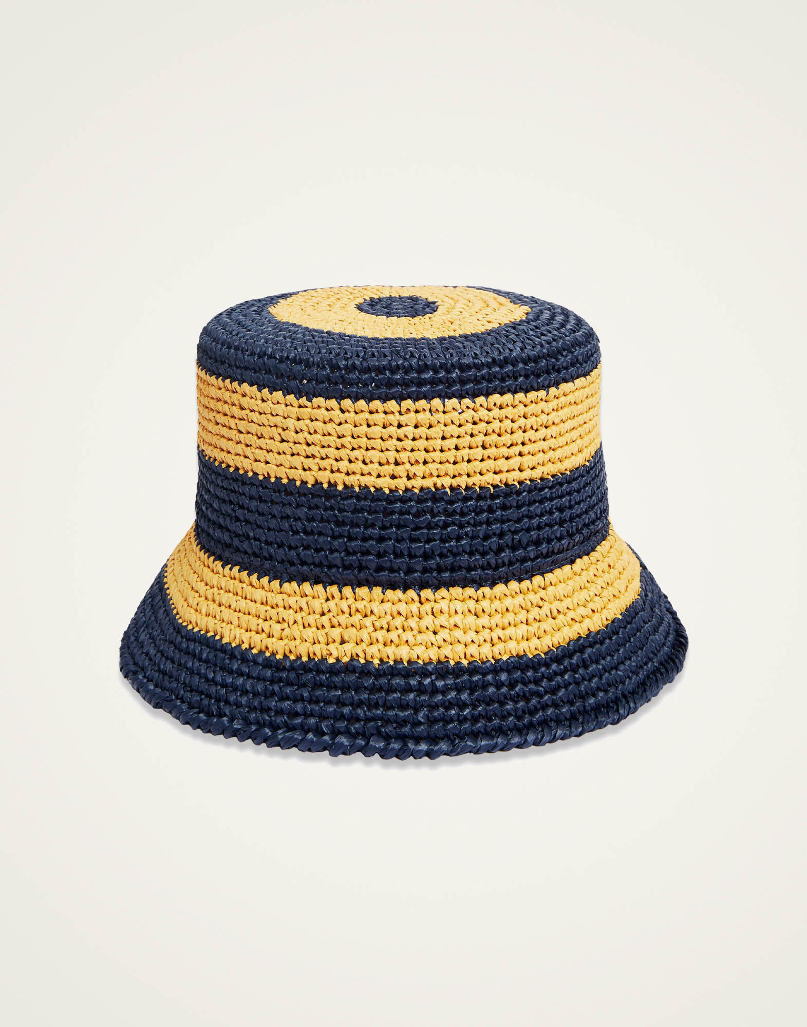 La DoubleJ Bucket Hat Color Block Navy HAT0015RAF003CLB15BU06