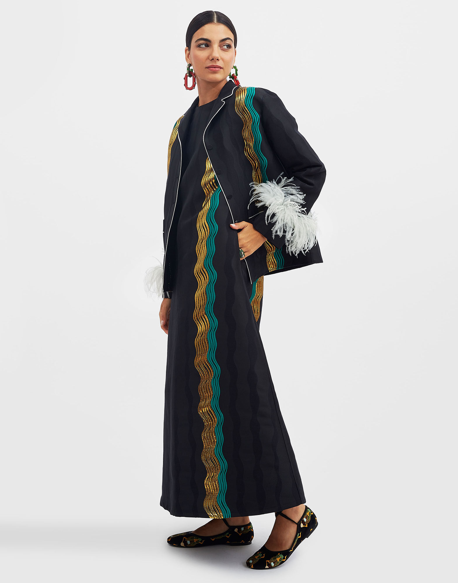 La DoubleJ Nile Jacket The Nile Black JAC0075JCQ055NIL02BL01