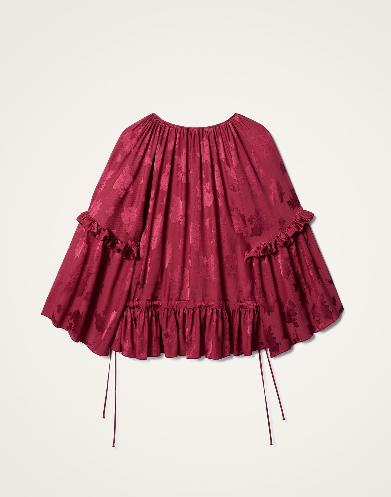 La DoubleJ Boho Blouse Solid Brick Red TOP0149JCQ133SOLIDRE06