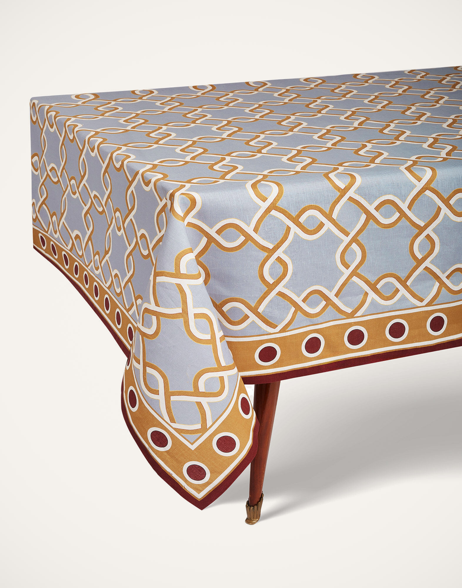 La DoubleJ Large Tablecloth Tackle Turquoise TBC0003LIN001TAC05BU08