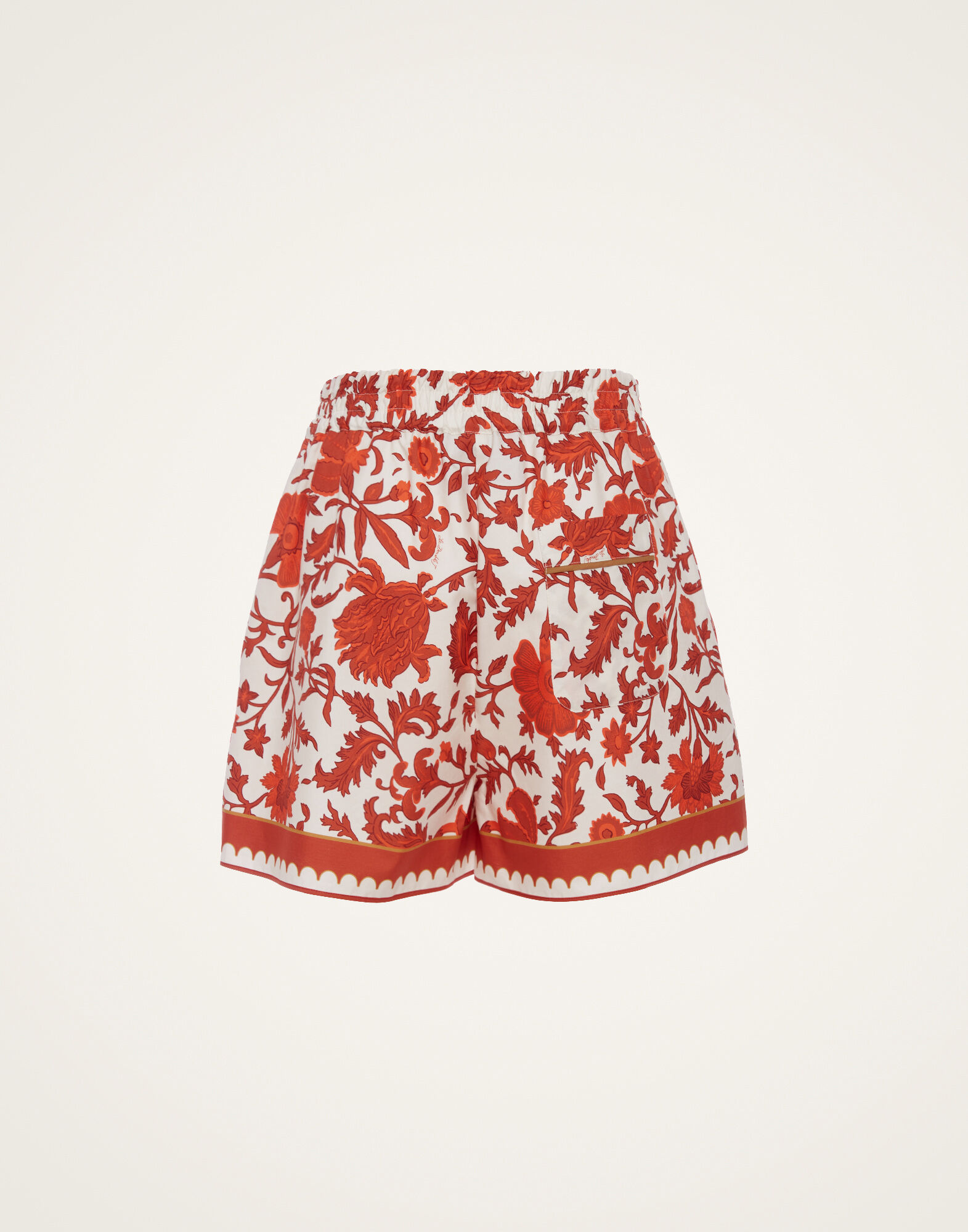 La DoubleJ Pull-Up Shorts Dragonflower Mini Red TRO0117COT039DRE02RE01