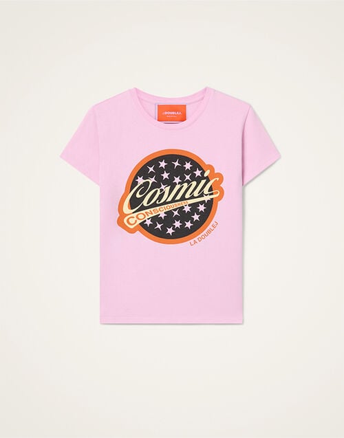La DoubleJ High Tee Shirt Solid Lilac TSH0069JER079SOP14PU02
