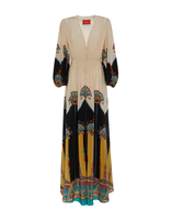 La DoubleJ Long Camerino Dress Aswan Plac&eacute;e Ivory DRE0585CRE001ASW01WH04