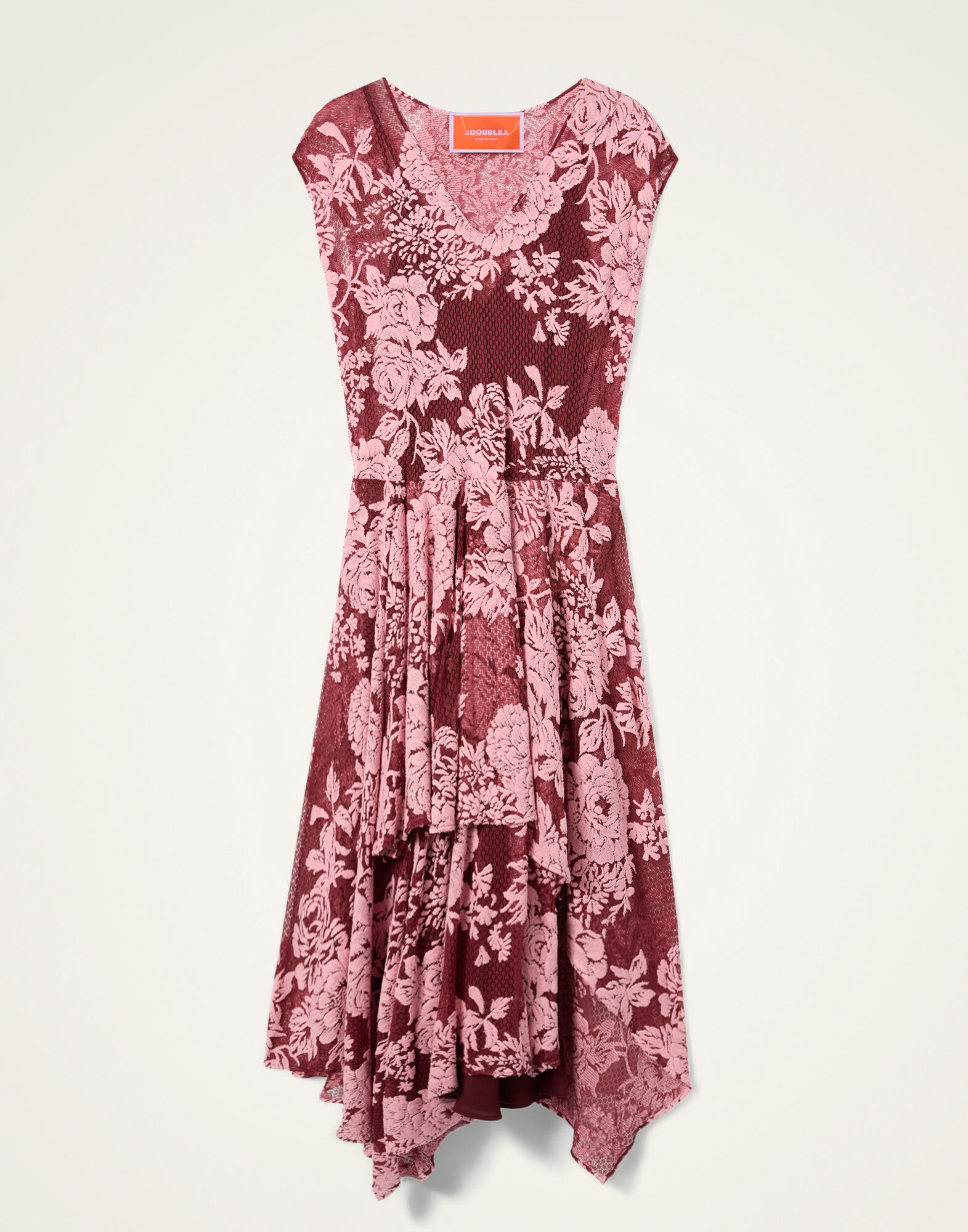 La DoubleJ Do It All Lacey Dress Solid Pink DRE1003LAC005BIC01PI01