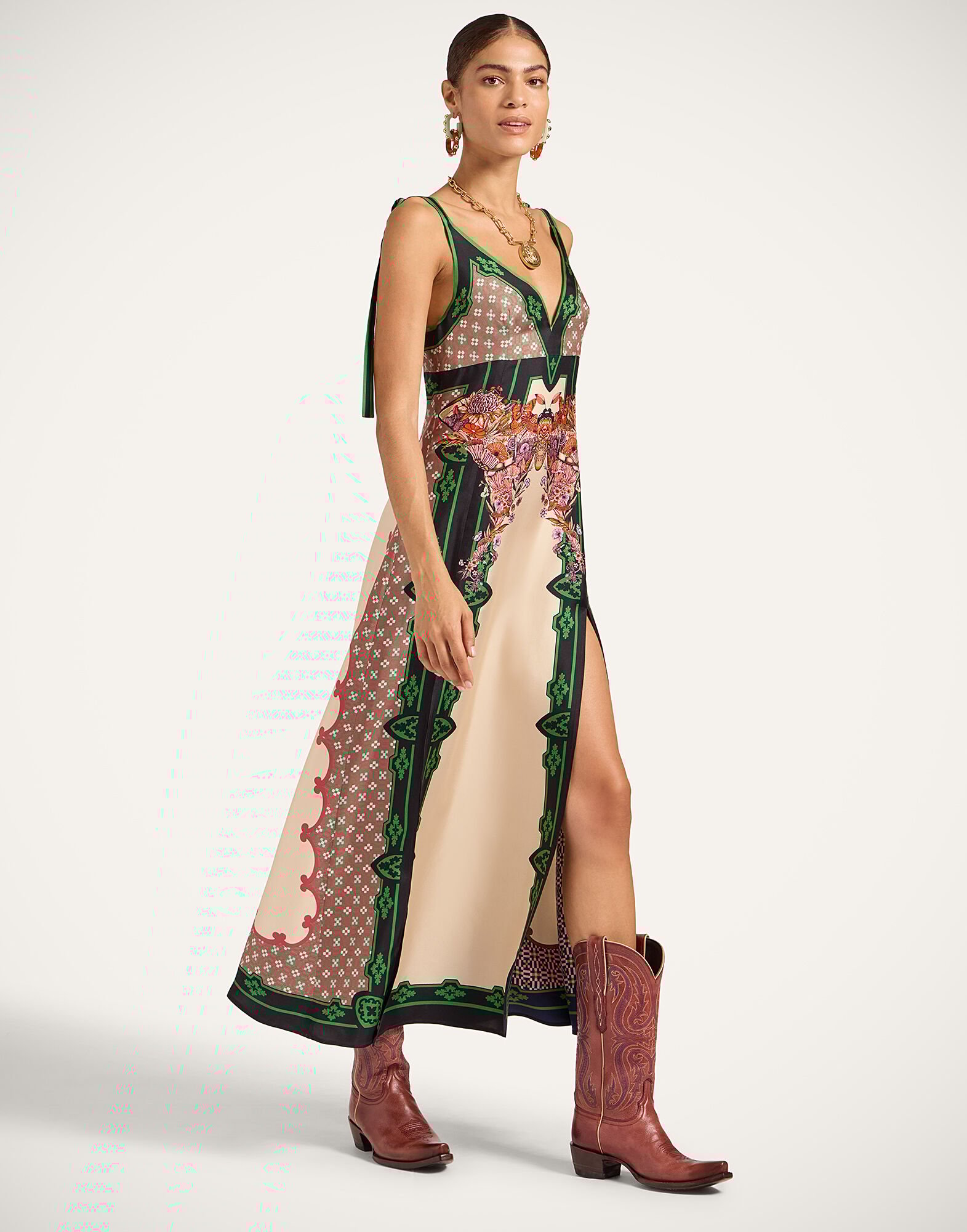 La DoubleJ La Favorita Dress Mariposa Plac&eacute;e Ivory DRE0764SIL017MAR07WH04