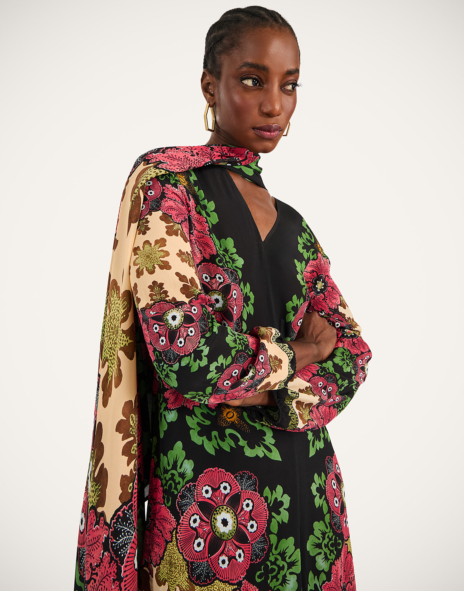 La DoubleJ Karis Dress Bounty Plac&eacute;e Red DRE0958VIS019BOU01RE01