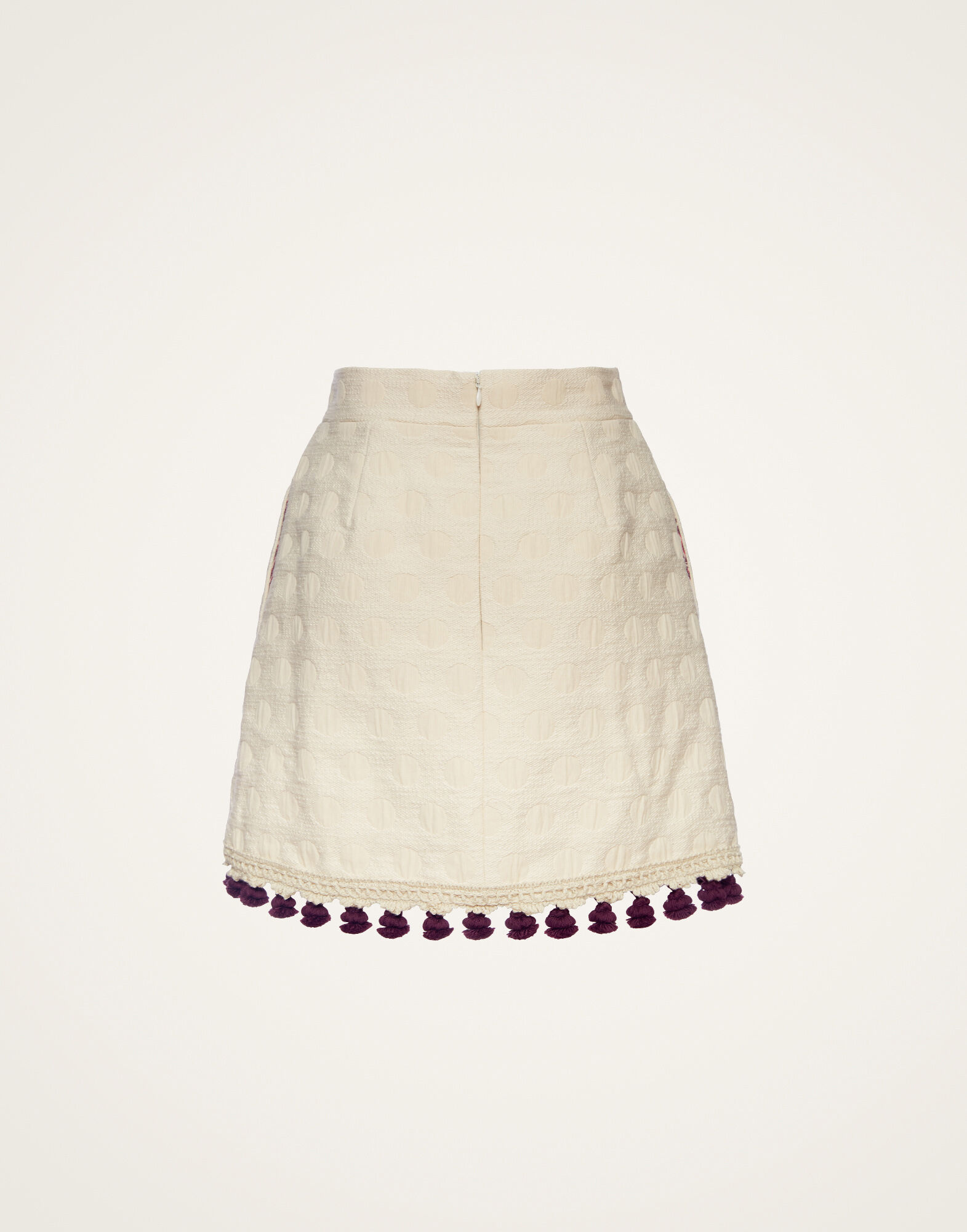 La DoubleJ Baia Mini Skirt Embroidered Creamy SKI0117JCQ076CRA01WH03