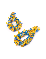 La DoubleJ Confetti Hoop Earrings Solid Yellow EAR0033PLS001SOLIDYE02