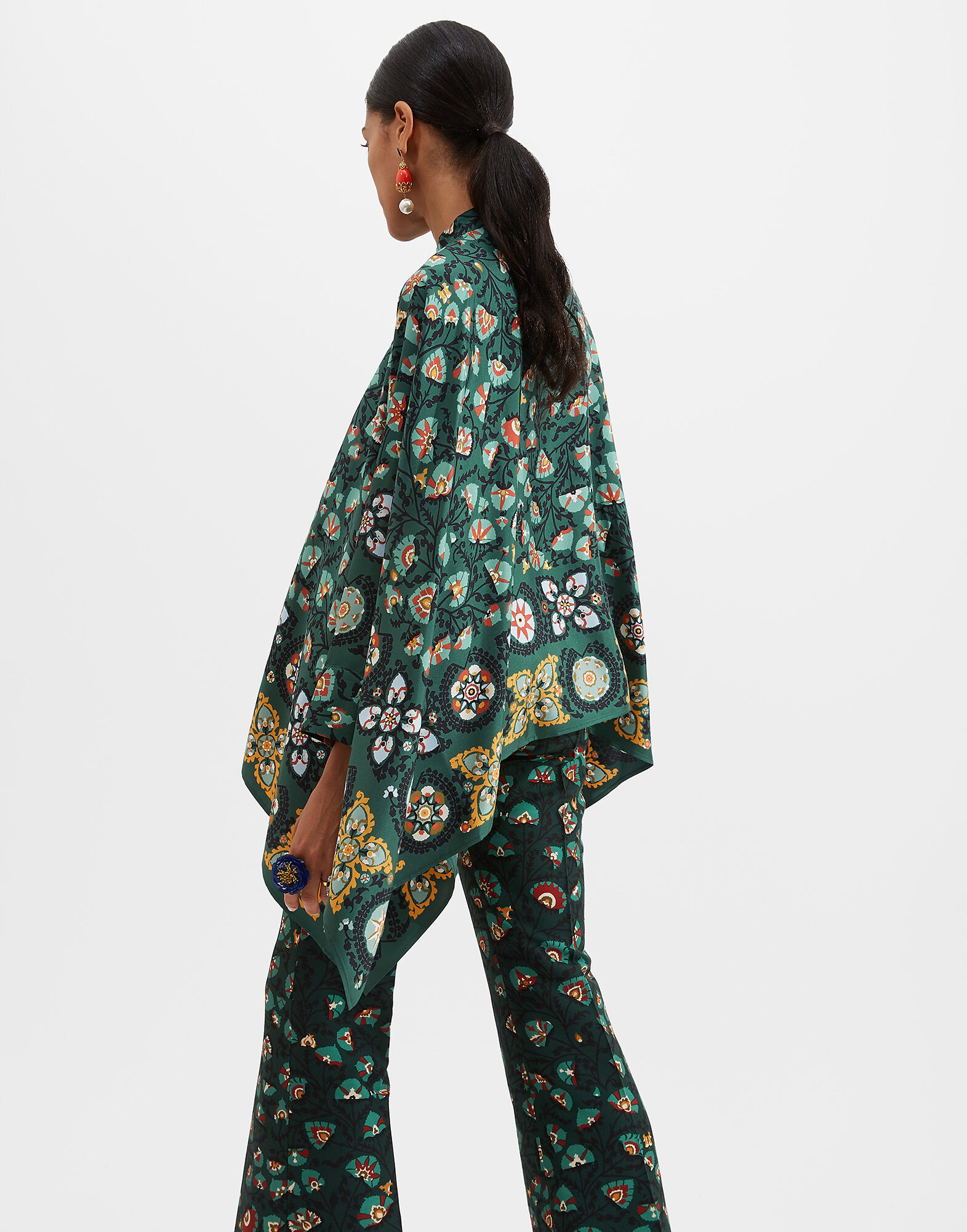 La DoubleJ Foulard Shirt Suzany Plac&eacute;e SHI0059SIL006SUZ0004