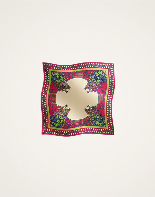 La DoubleJ Foulard 45 Lemuria Placée Pink SCA0065SIL006LEM02PI01