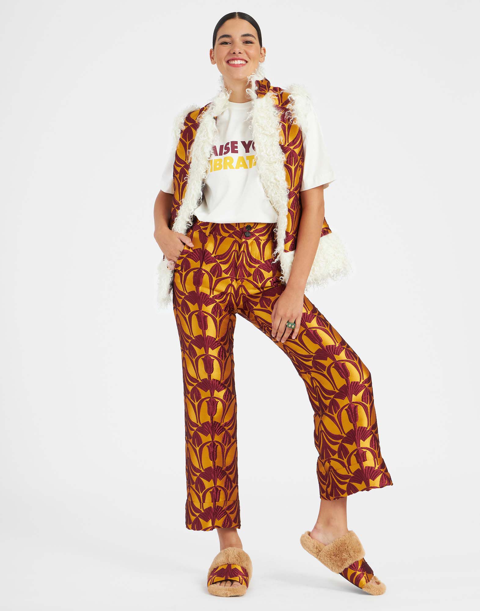 La DoubleJ Hendrix Pants Papyrus Gold TRO0014JCQ052PAY02YE05