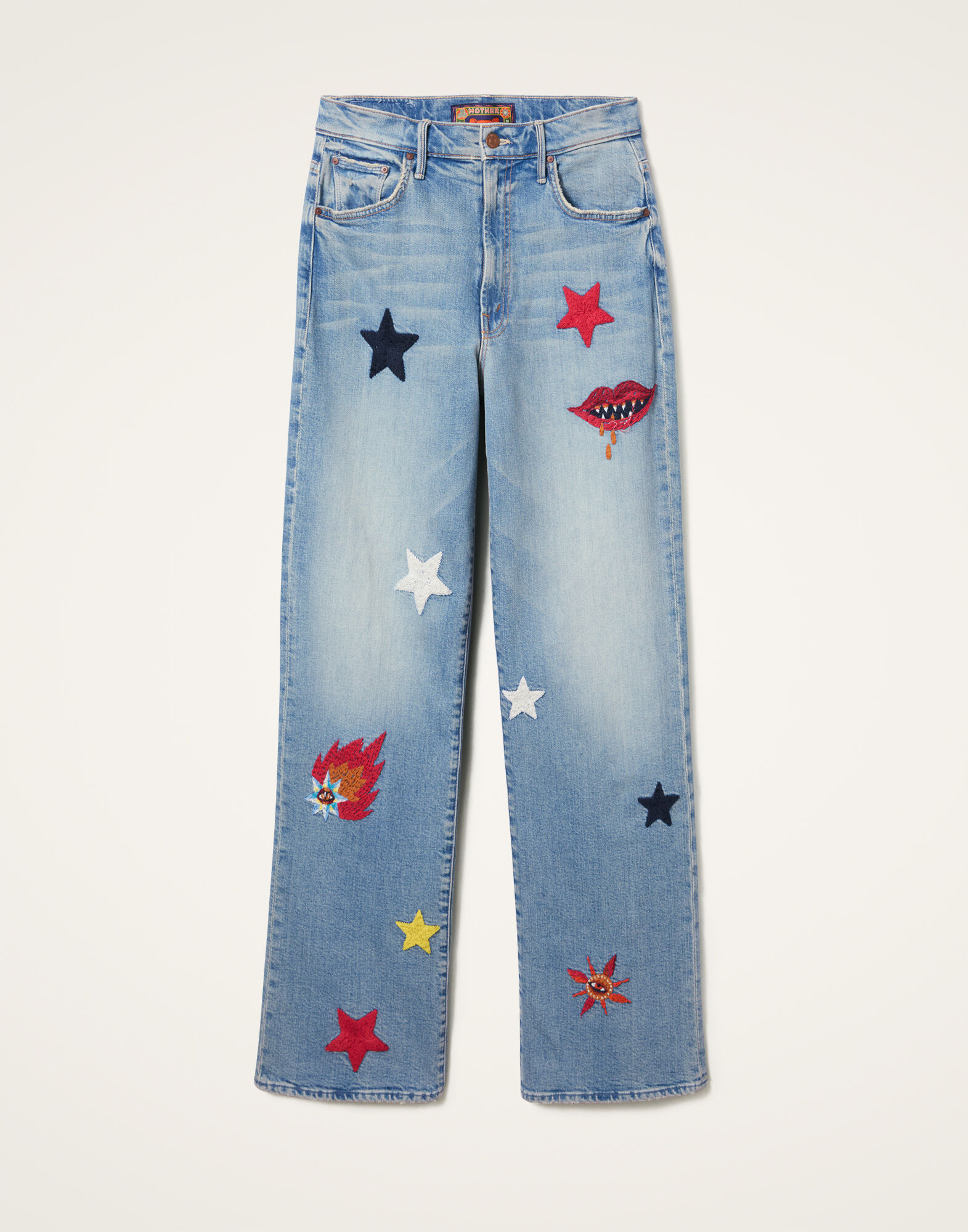 La DoubleJ The Maven Sneak Jeans Star Of The Show Blue TRO0168DEN011STA03BU03