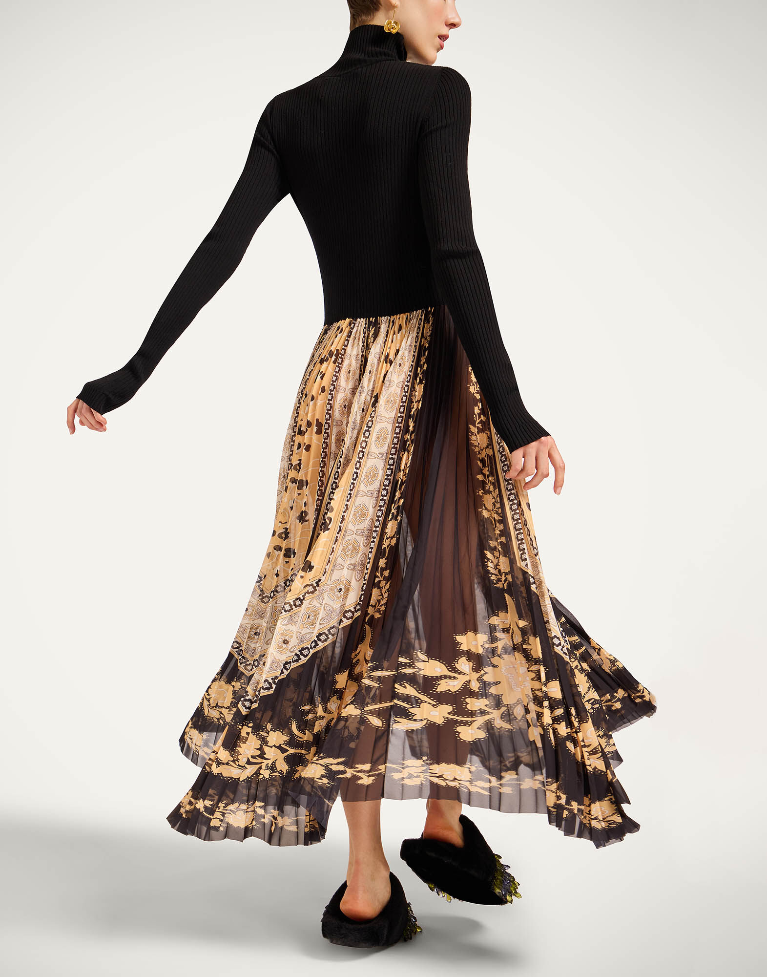 La DoubleJ Moondance Knit Dress Regalia Gold DRE1017KNI192VA447BL01