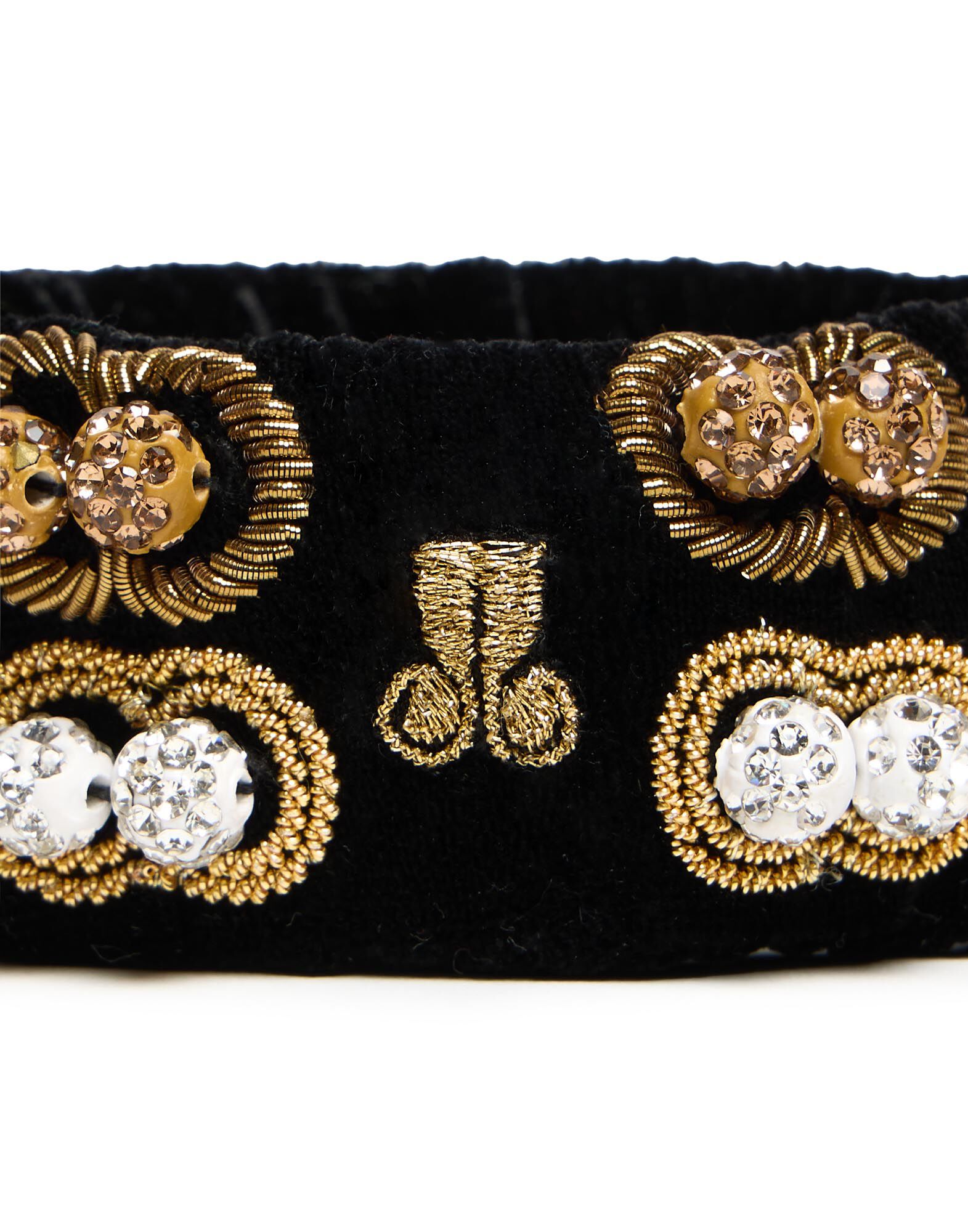 La DoubleJ Tesoro Double Bracelet Solid Black BAC0009VEL015SOLIDBL01