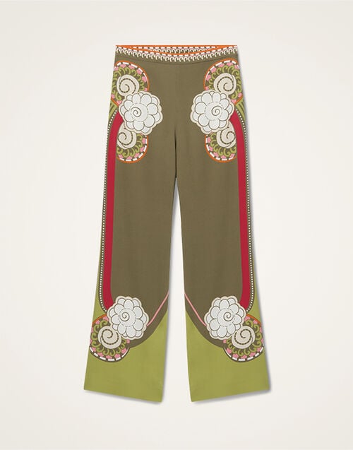 La DoubleJ Stretch Pants Ambrosia Plac&eacute;e Green TRO0054VIS011AMB03GR02