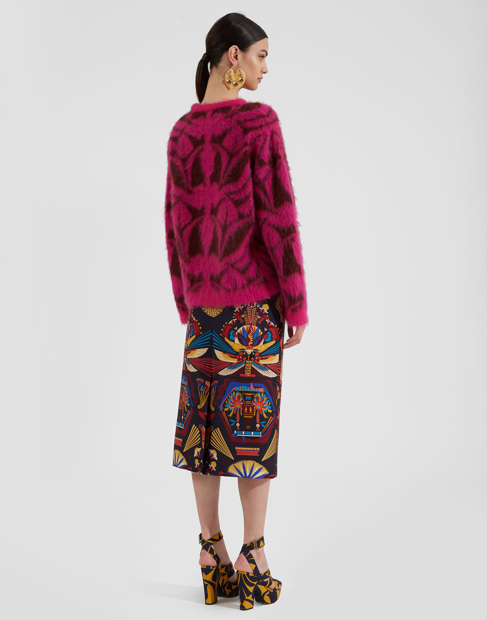 La DoubleJ Camden Jumper Fuchsia & Bordeaux PUL0165KNI090VA192PI03