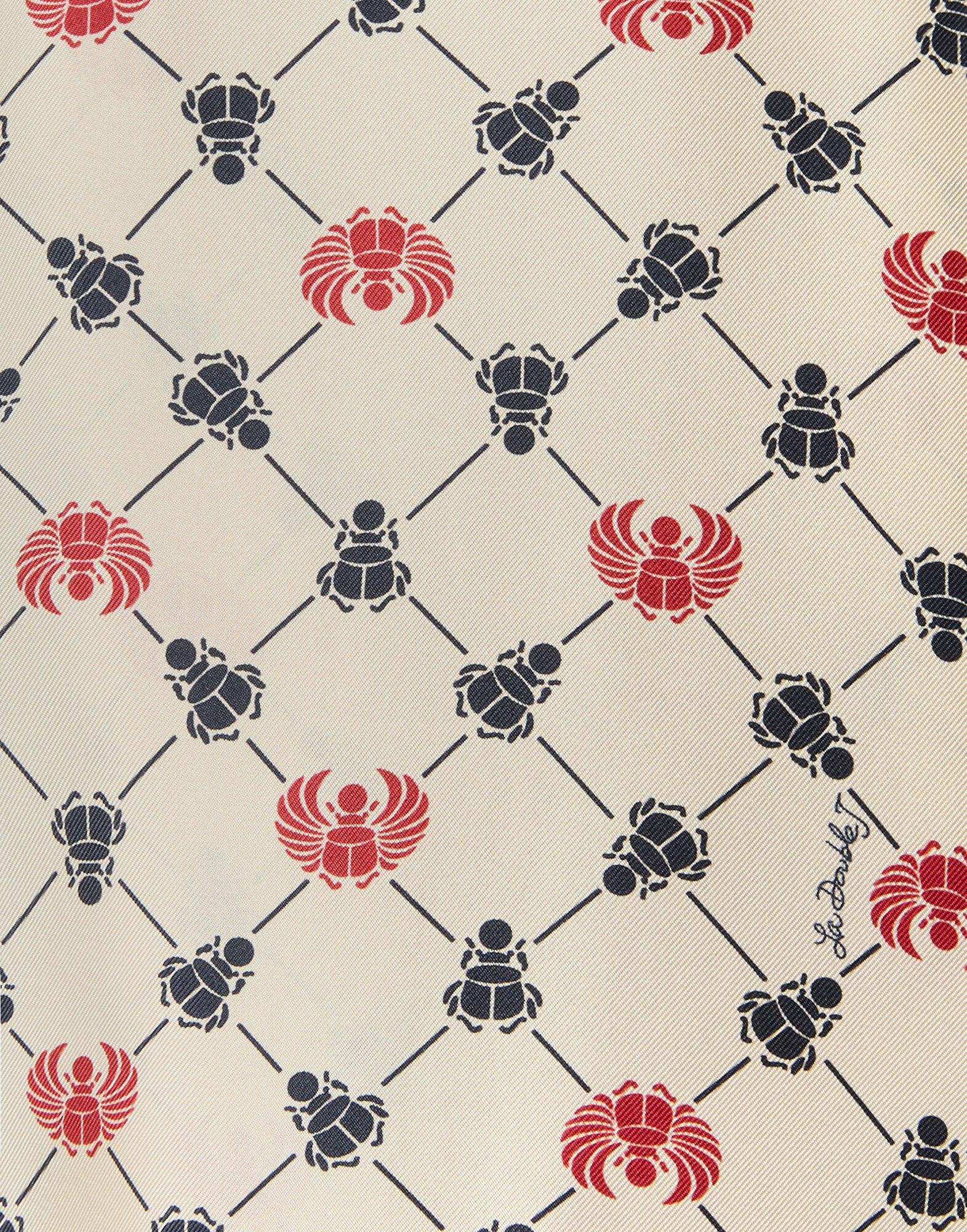 La DoubleJ Ascot Shirt Talismania Check Ecru SHI0155SIL001TAL02BR05