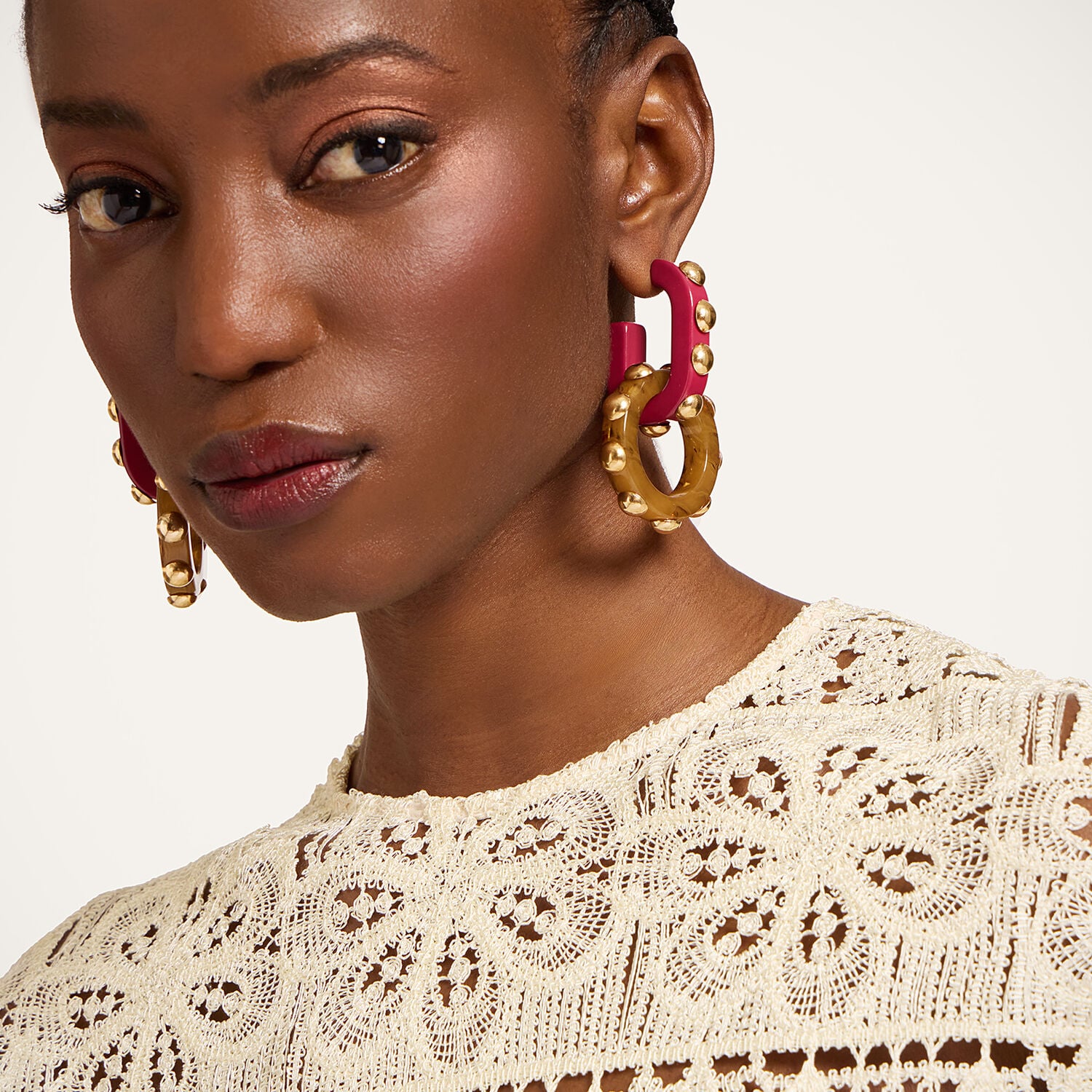 La Double J Double Hoop Earrings