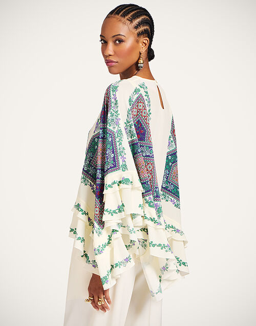 La DoubleJ Galaxy Top Regalia Plac&eacute;e Ecru TOP0176CRE002REG02BR05