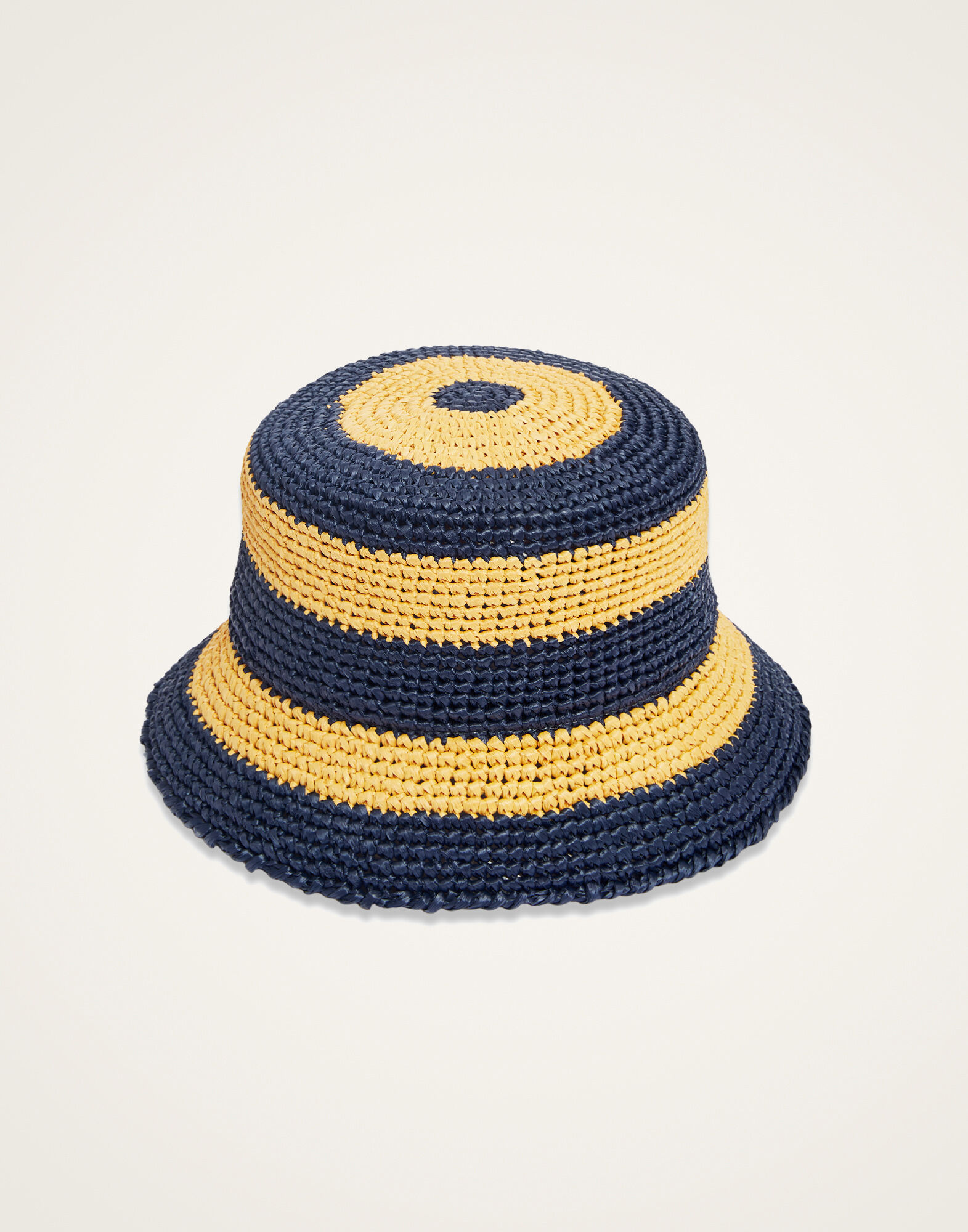 La DoubleJ Bucket Hat Color Block Navy HAT0015RAF003CLB15BU06