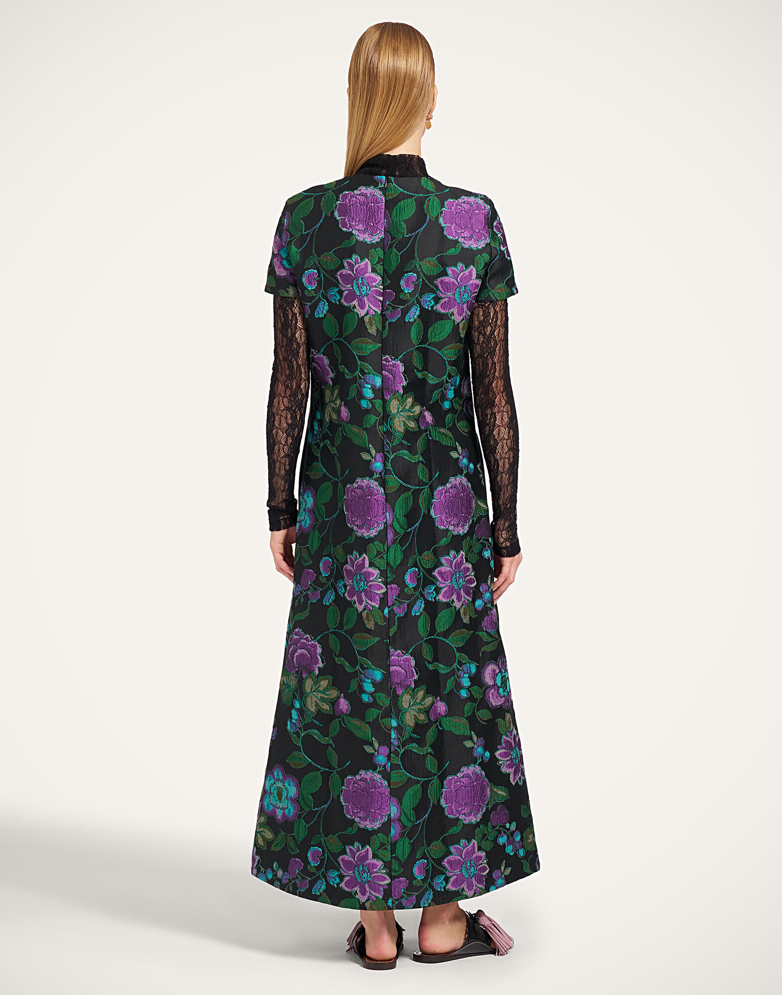 La DoubleJ Swing Dress Botanical Black DRE0001JCQ144BOT01BL01