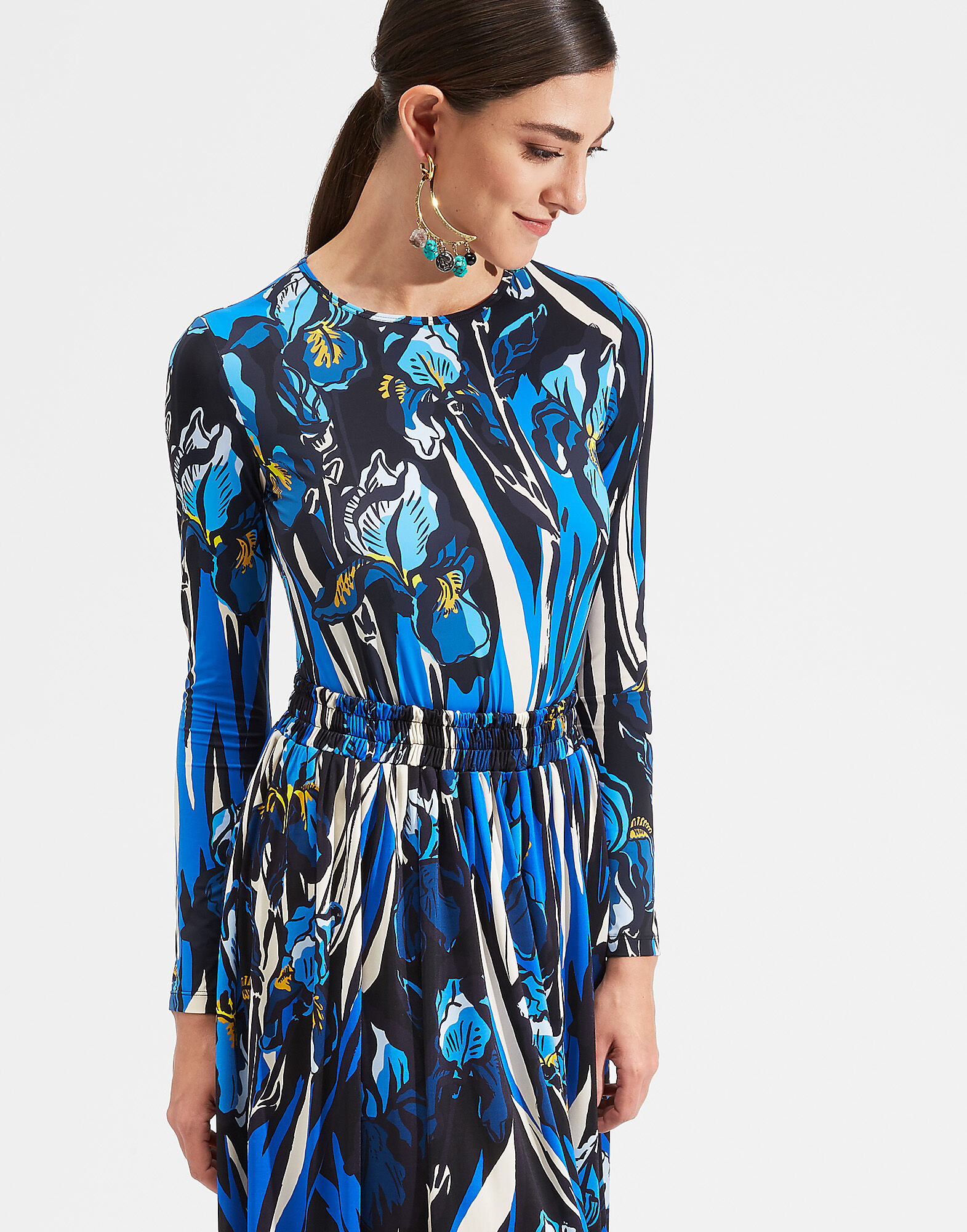 LaDoubleJ Crew Top Iris TOP0024JER005IRI0001