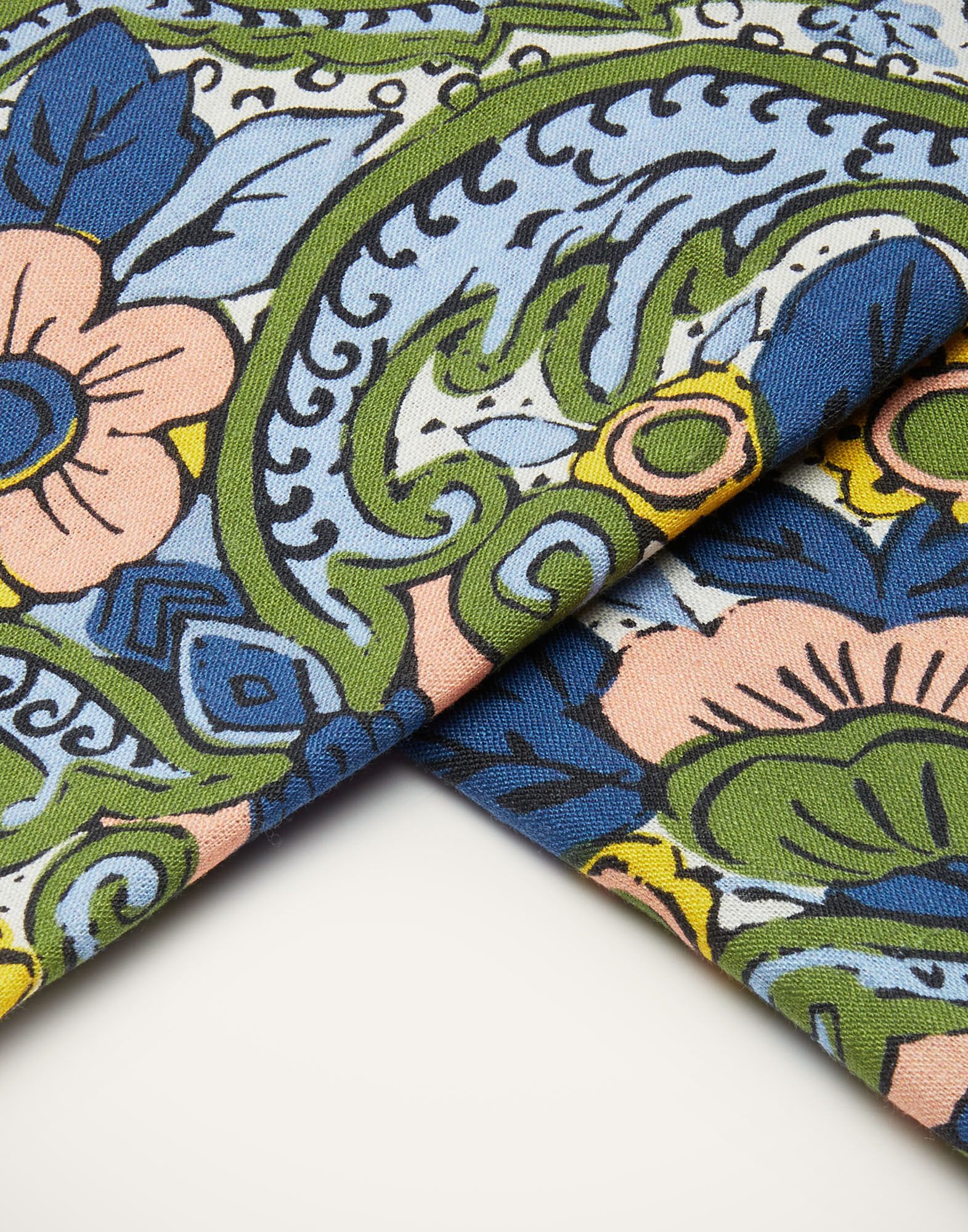 La DoubleJ Medium Tablecloth Corte Blu TBC0002LIN001CRT0004