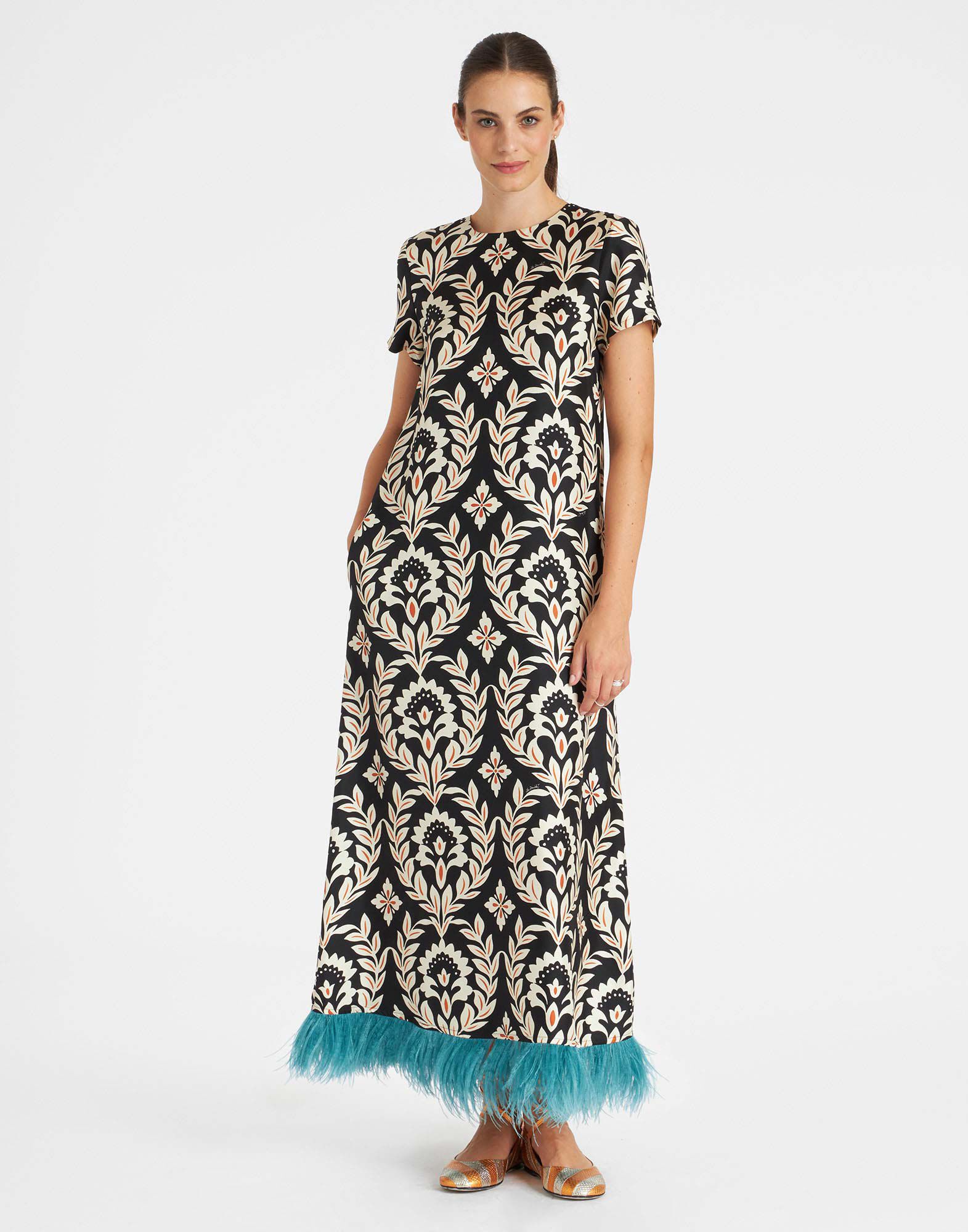 La DoubleJ Swing Dress Ghirlanda Black DRE0316SIL001GHI01BL01