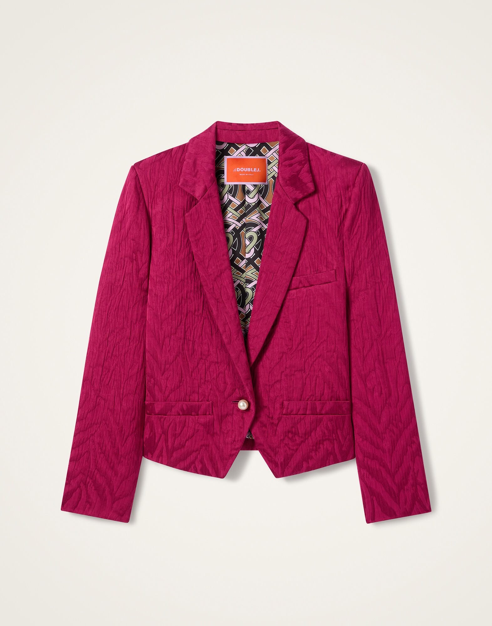 La DoubleJ Luckycharm Jacket Animalier Raspberry JAC0199JCQ118ANI02RE04