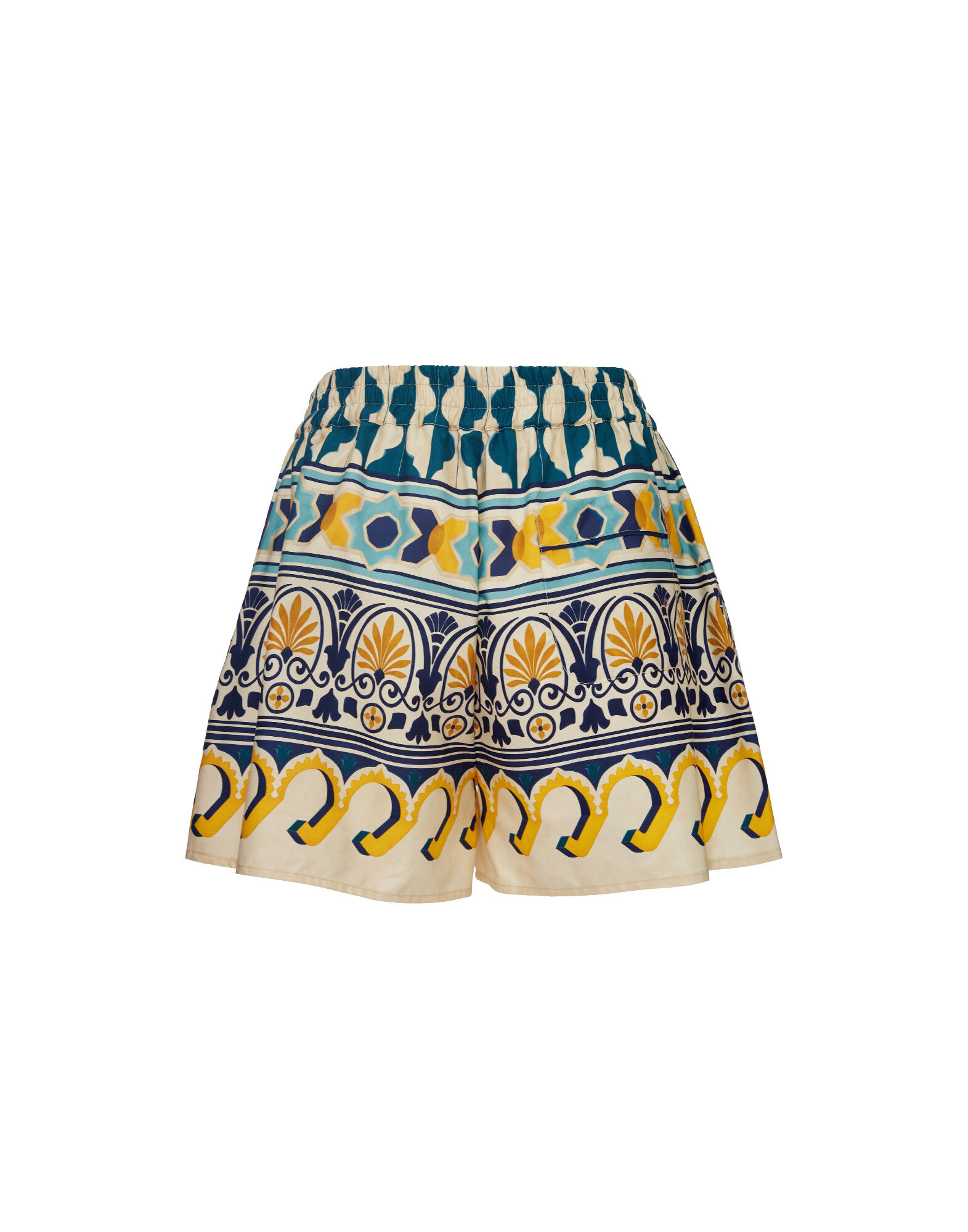 La DoubleJ Pull-Up Shorts Casareale Small Plac&egrave;e Cream TRO0117COT039REA02WH03