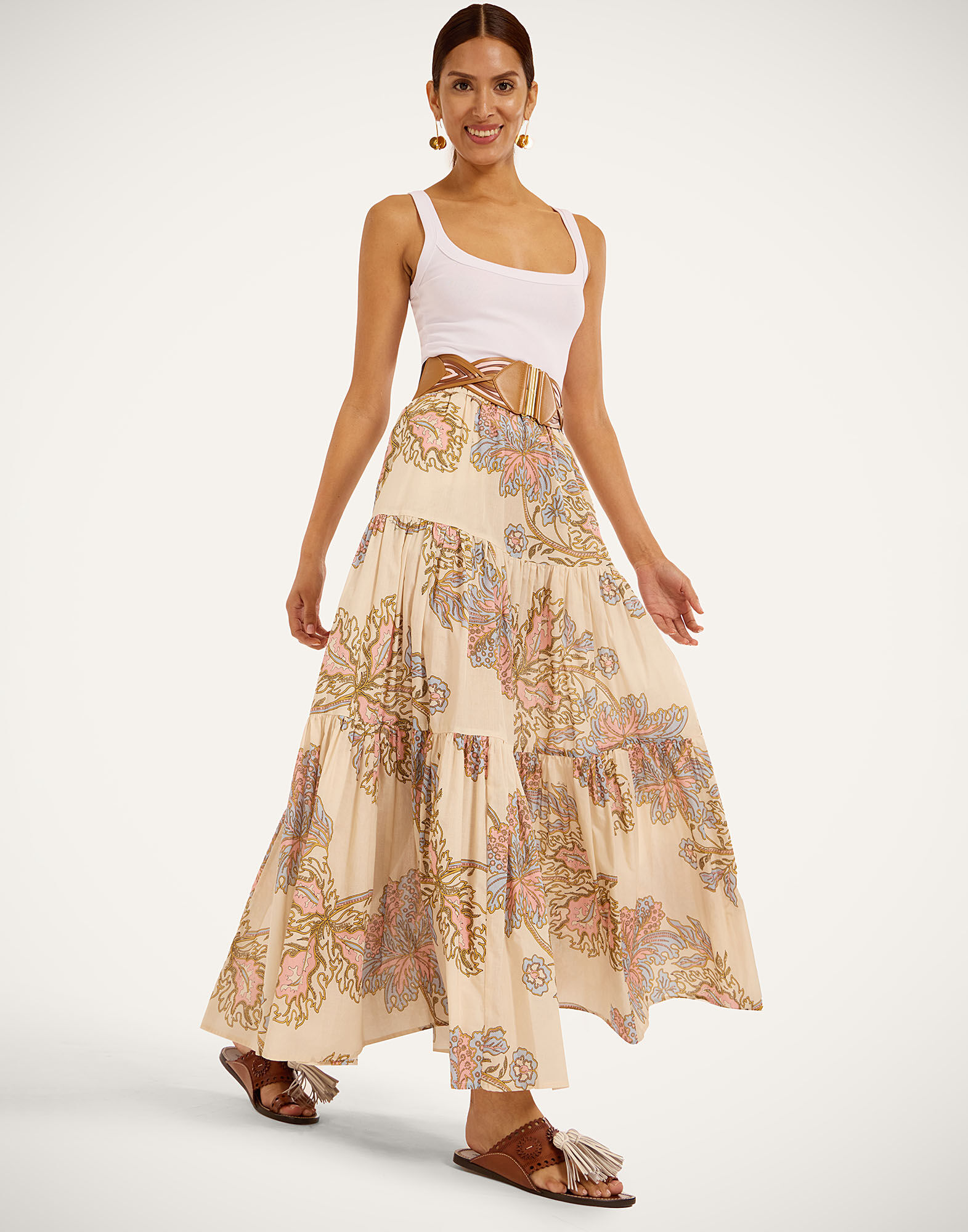 La DoubleJ Big Skirt Swathe Ivory SKI0001COT088SWA01WH04
