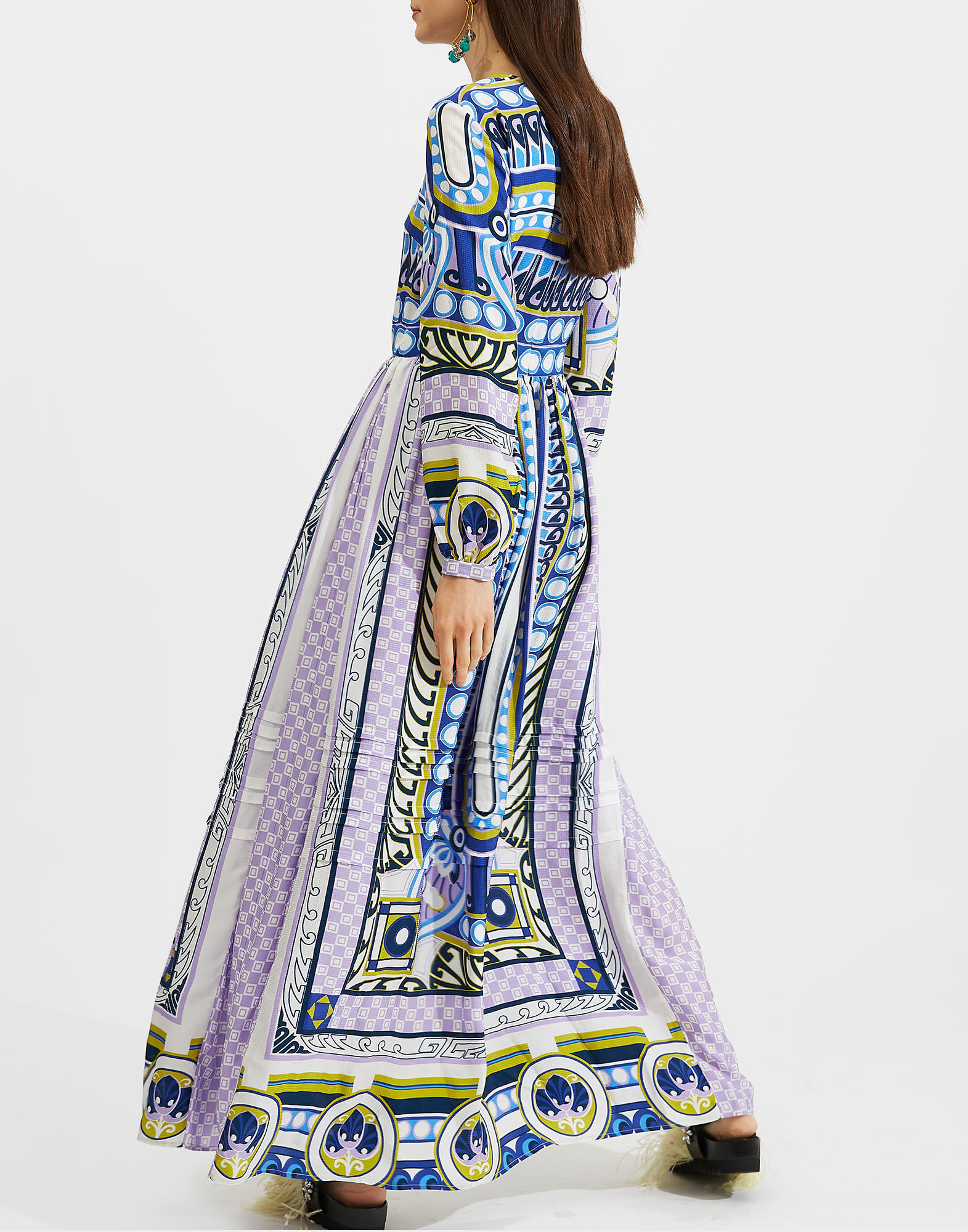 LaDoubleJ Pemberley Dress Ittica Blu DRE0129VIS004ITT0002